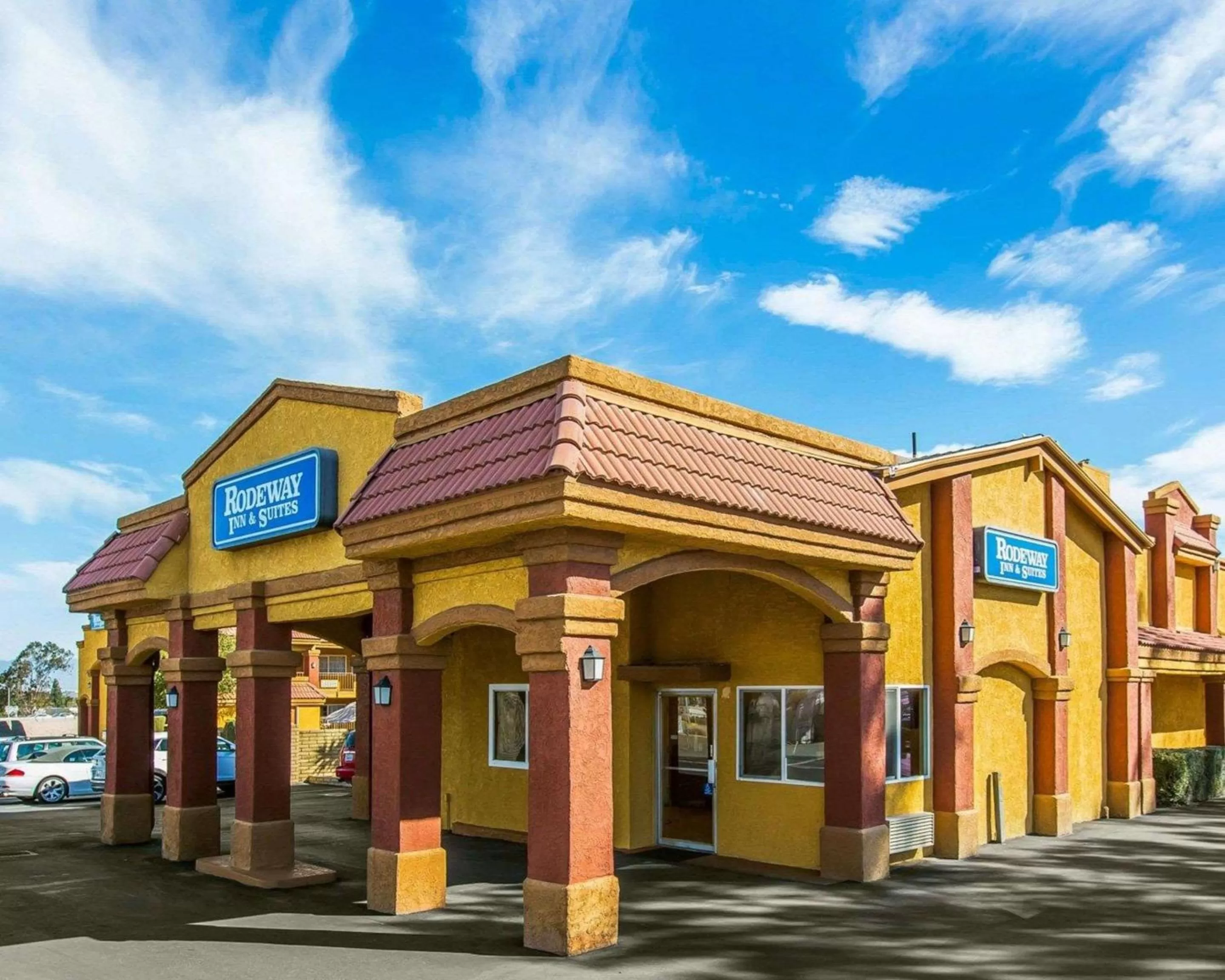 Property building in Rodeway Inn & Suites Corona
