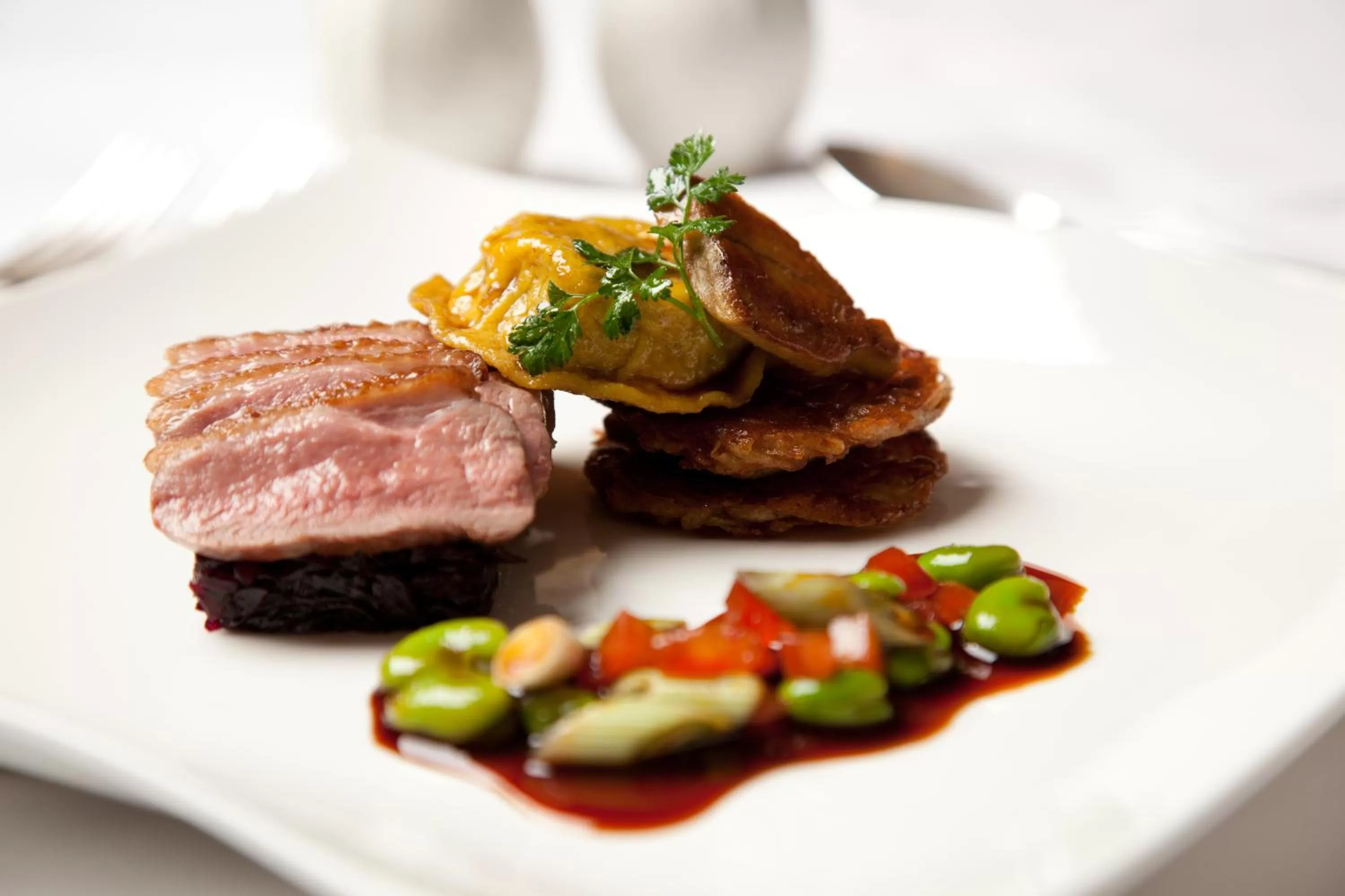 Food close-up in Burt's Hotel