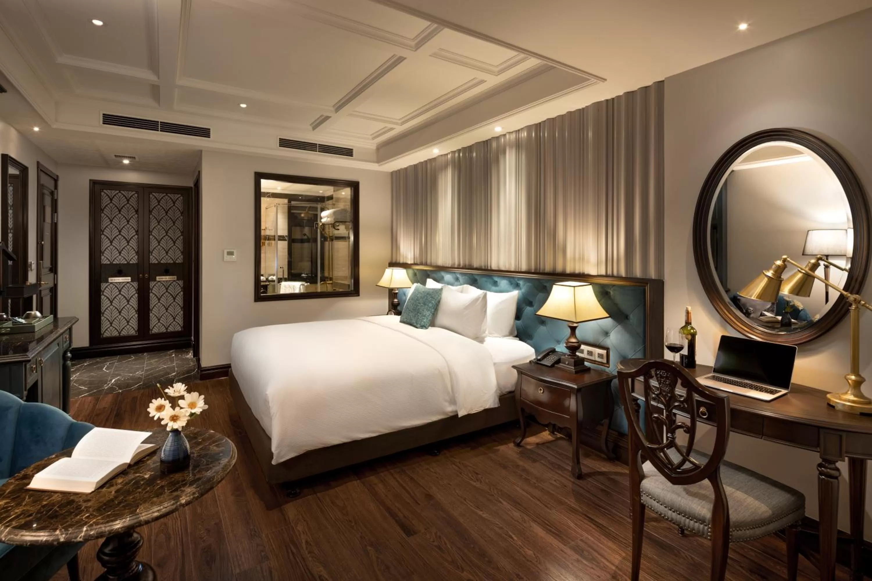 Photo of the whole room, Bed in Meritel Hanoi