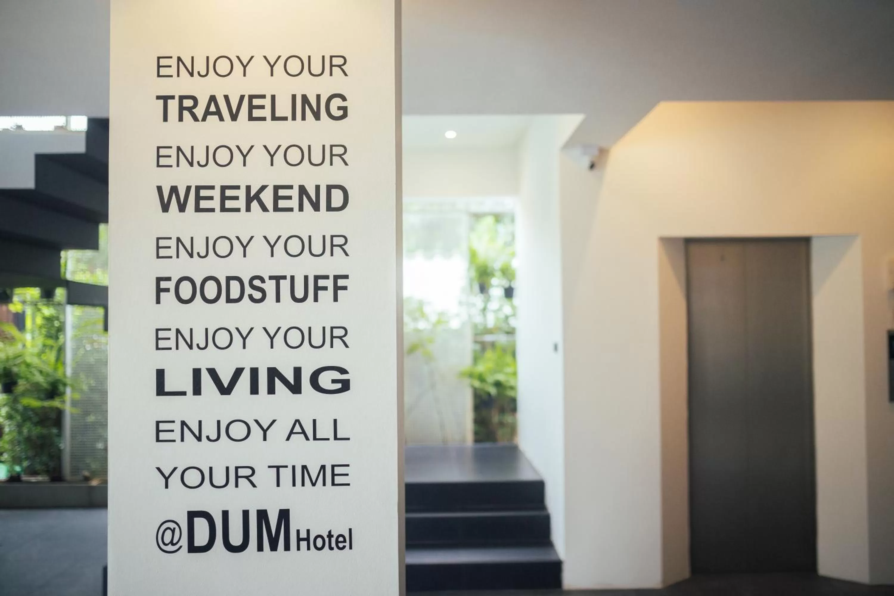 Lobby or reception in DUM Hotel - Si Phum