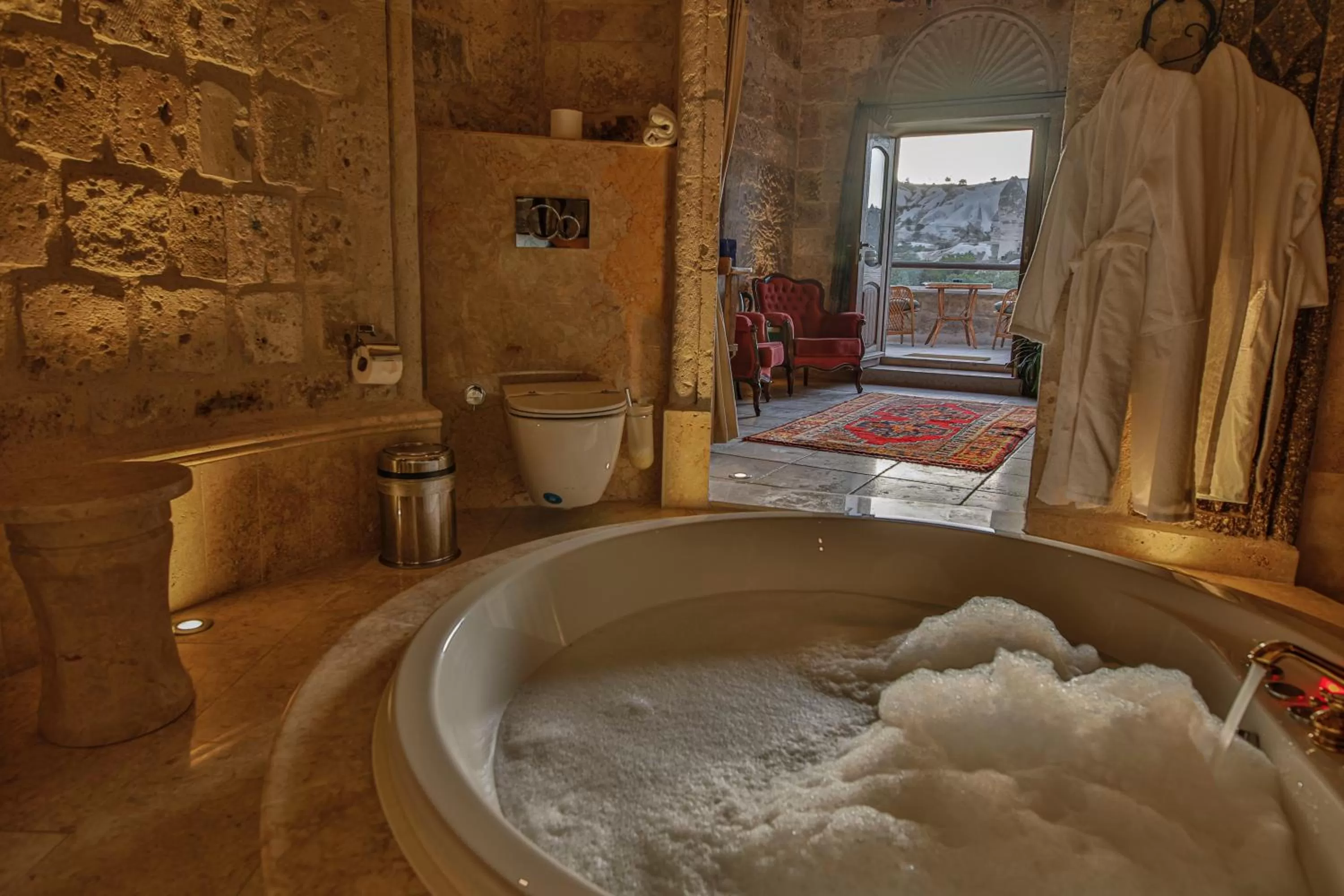 Bathroom in Şah Saray Cave Suites Halal Hotel