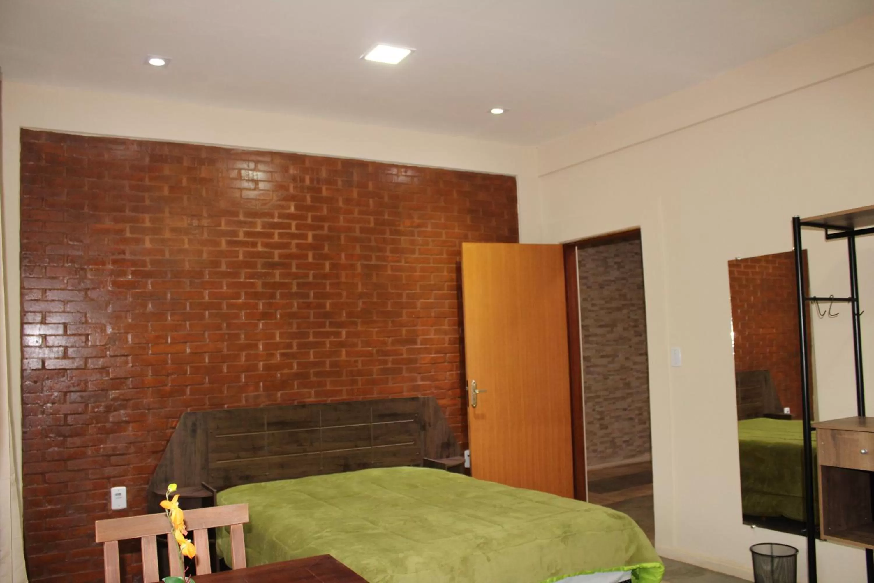 Bed in Pousada Morro dos Ventos