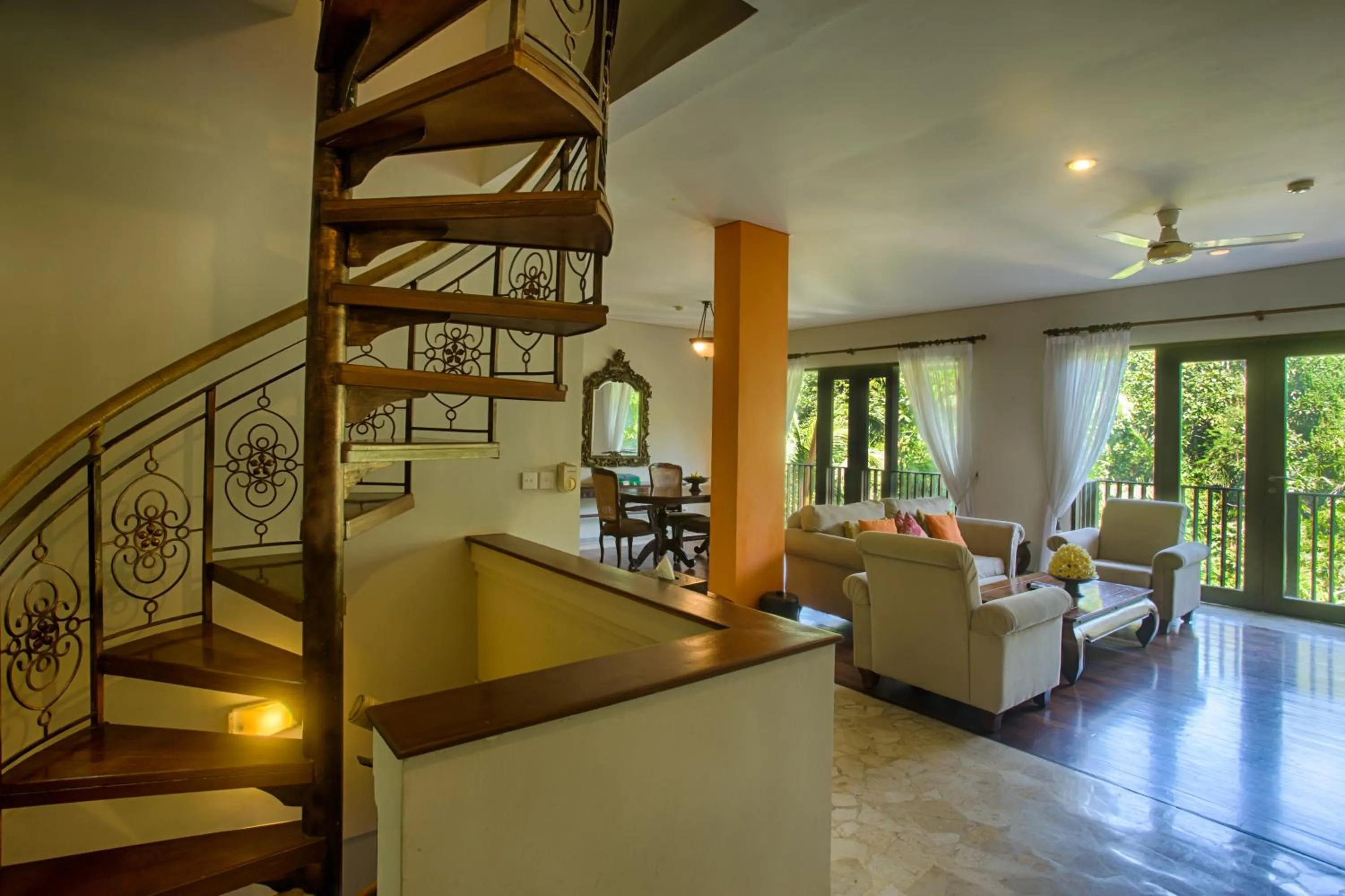 Living room, Lobby/Reception in Anahata Villas and Spa Resort