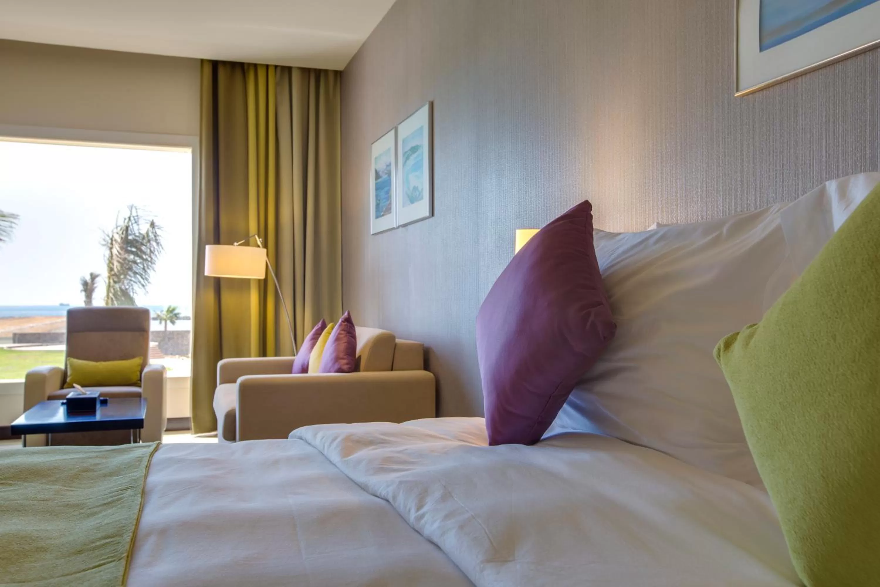 View (from property/room), Bed in Radisson Blu Resort Jizan