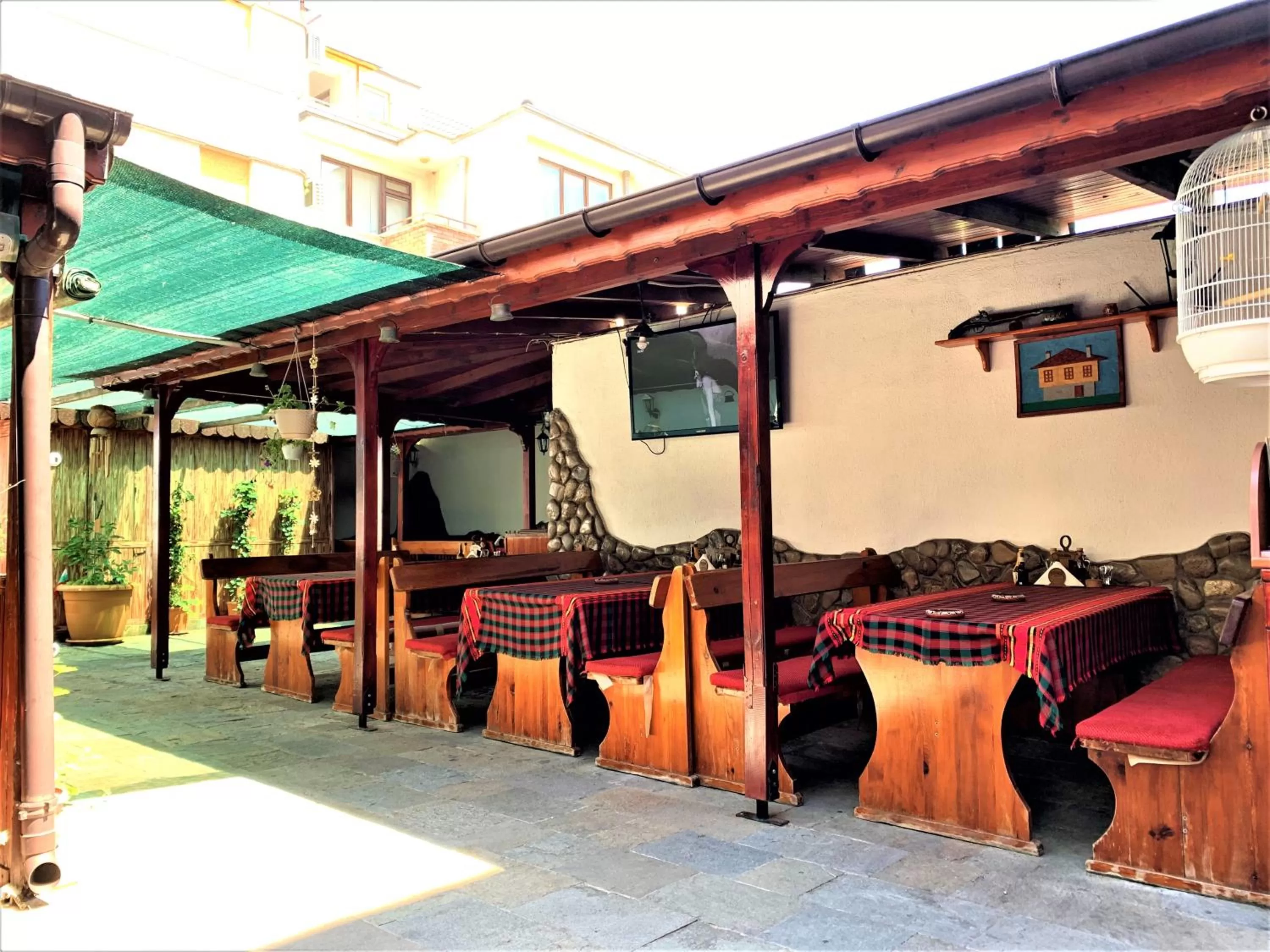 Patio in Hotel Trayana