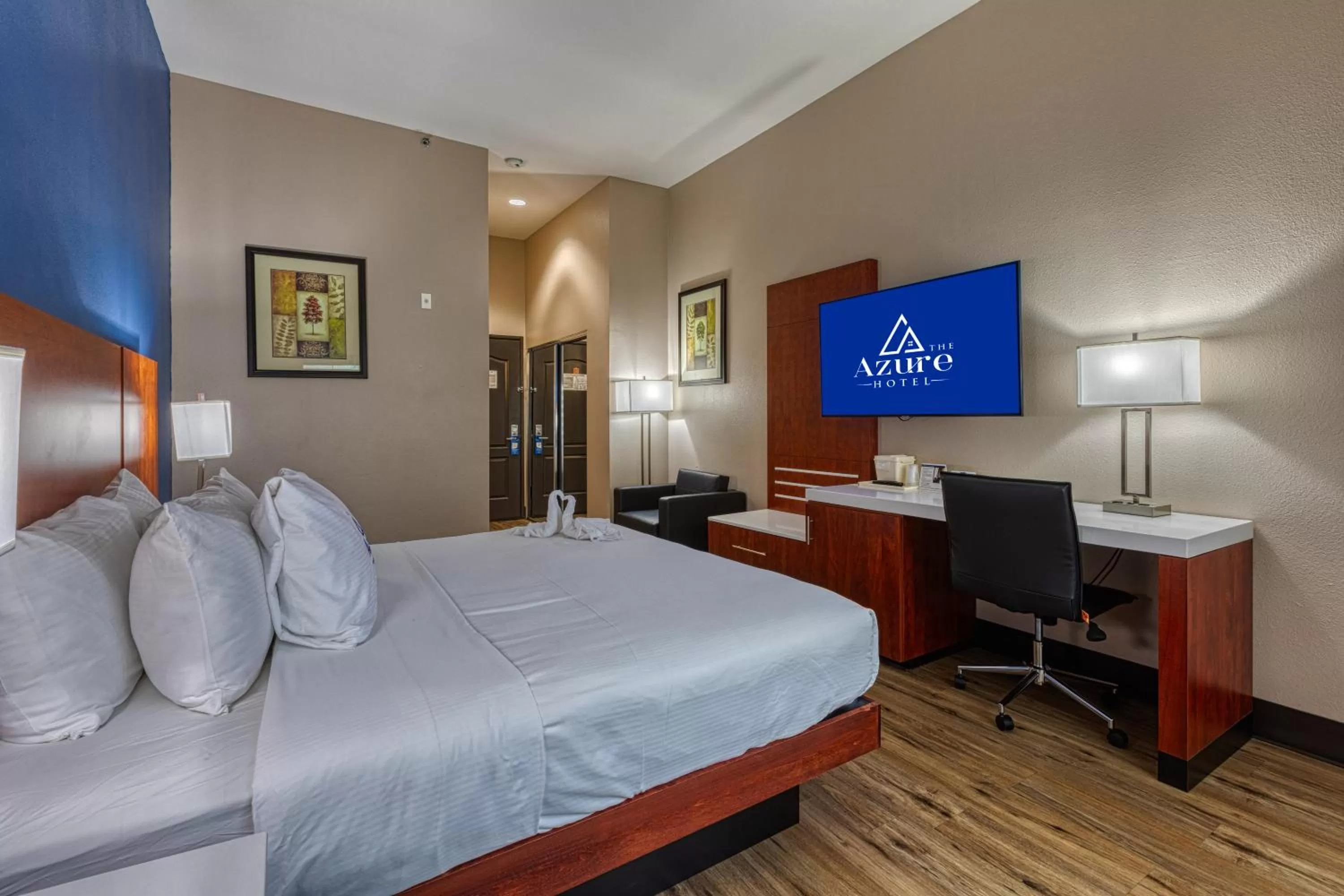 Bed in The Azure Hotel