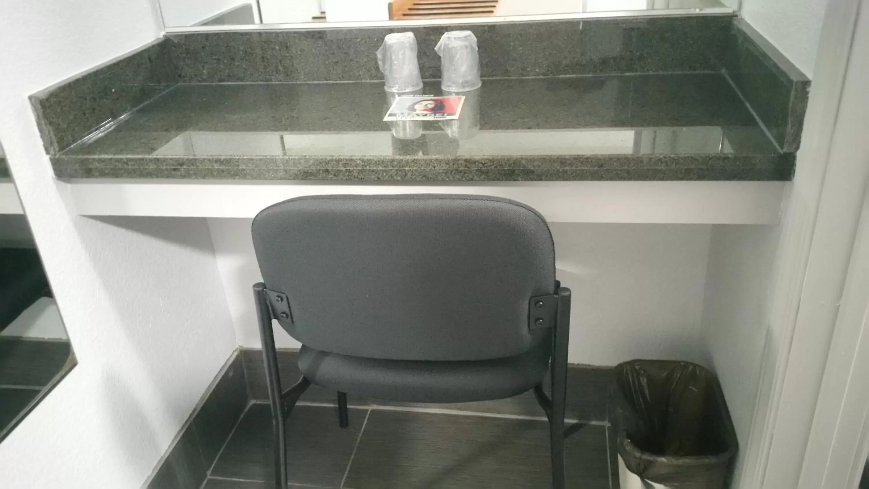 Seating area in Comet Motel