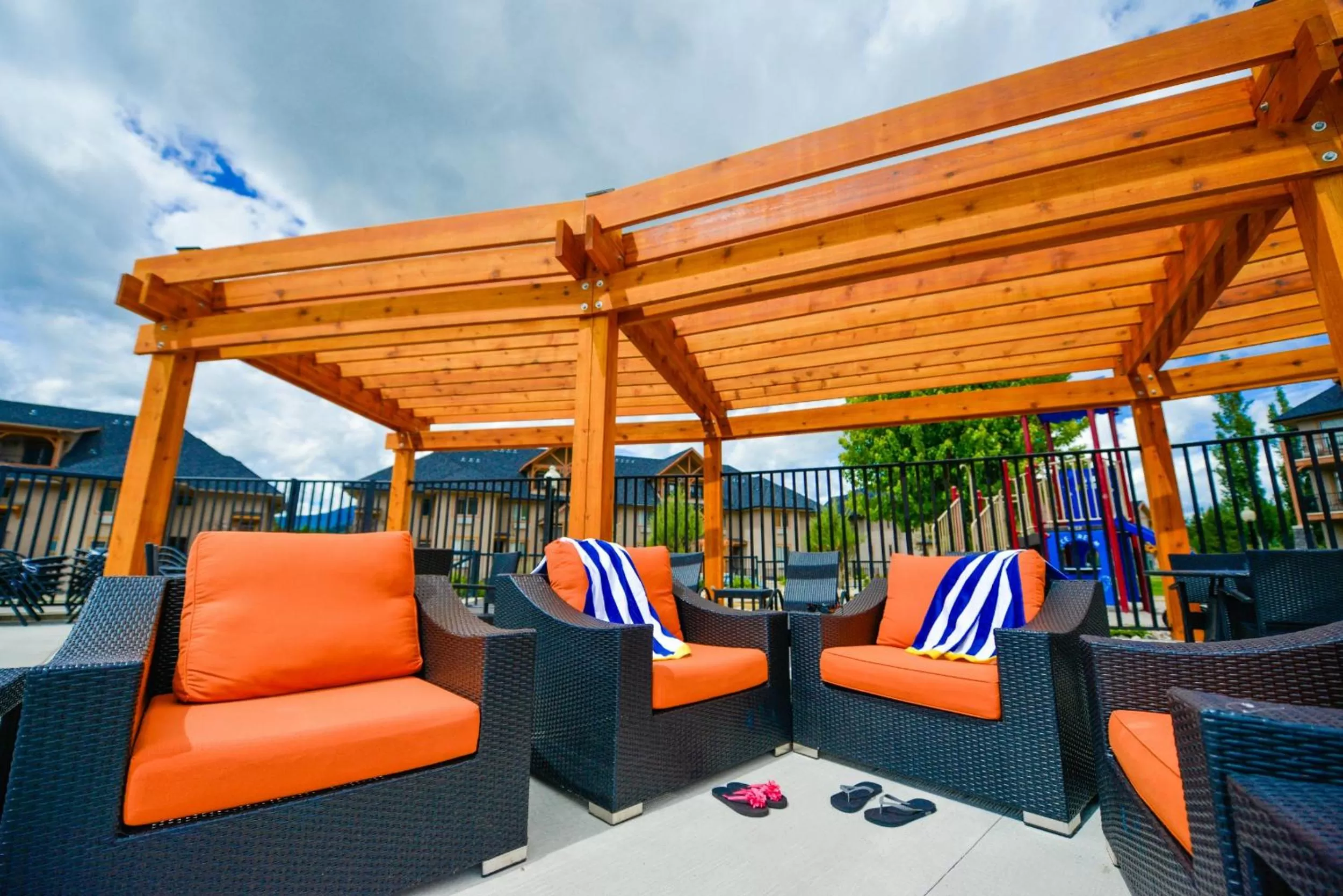 Patio in Bighorn Meadows Resort