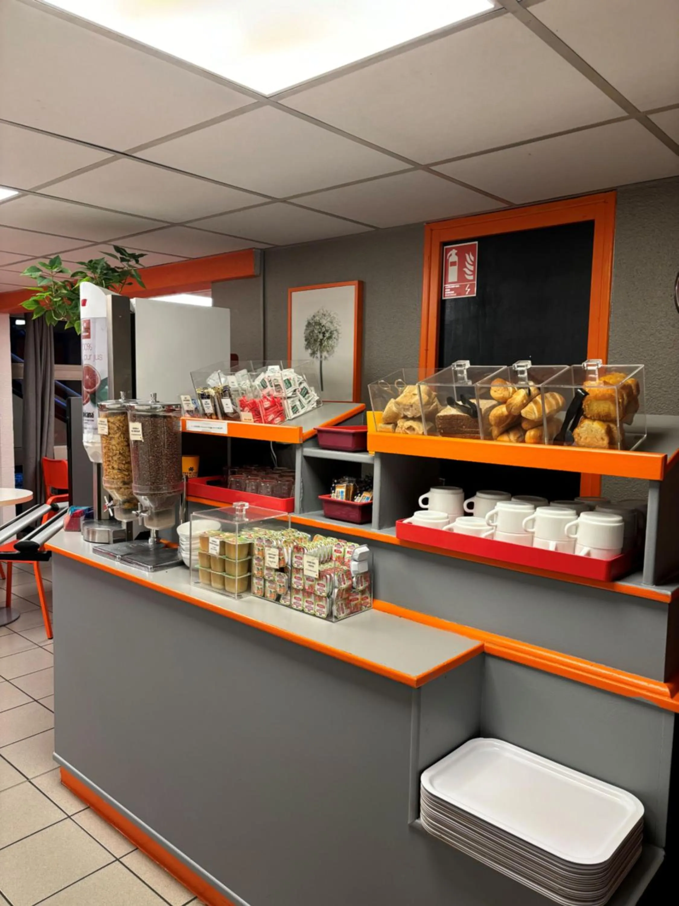 Buffet breakfast in Premiere Classe St Etienne Nord Villars