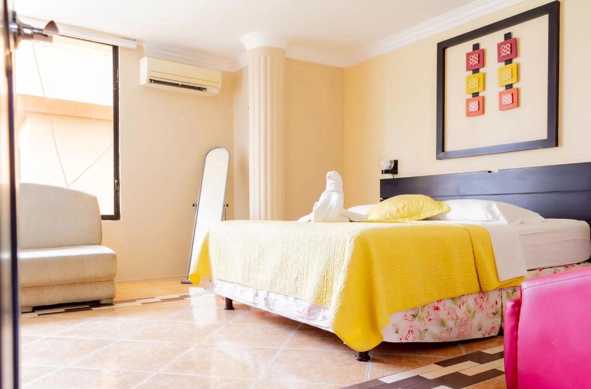 Bed in Hostal Antares