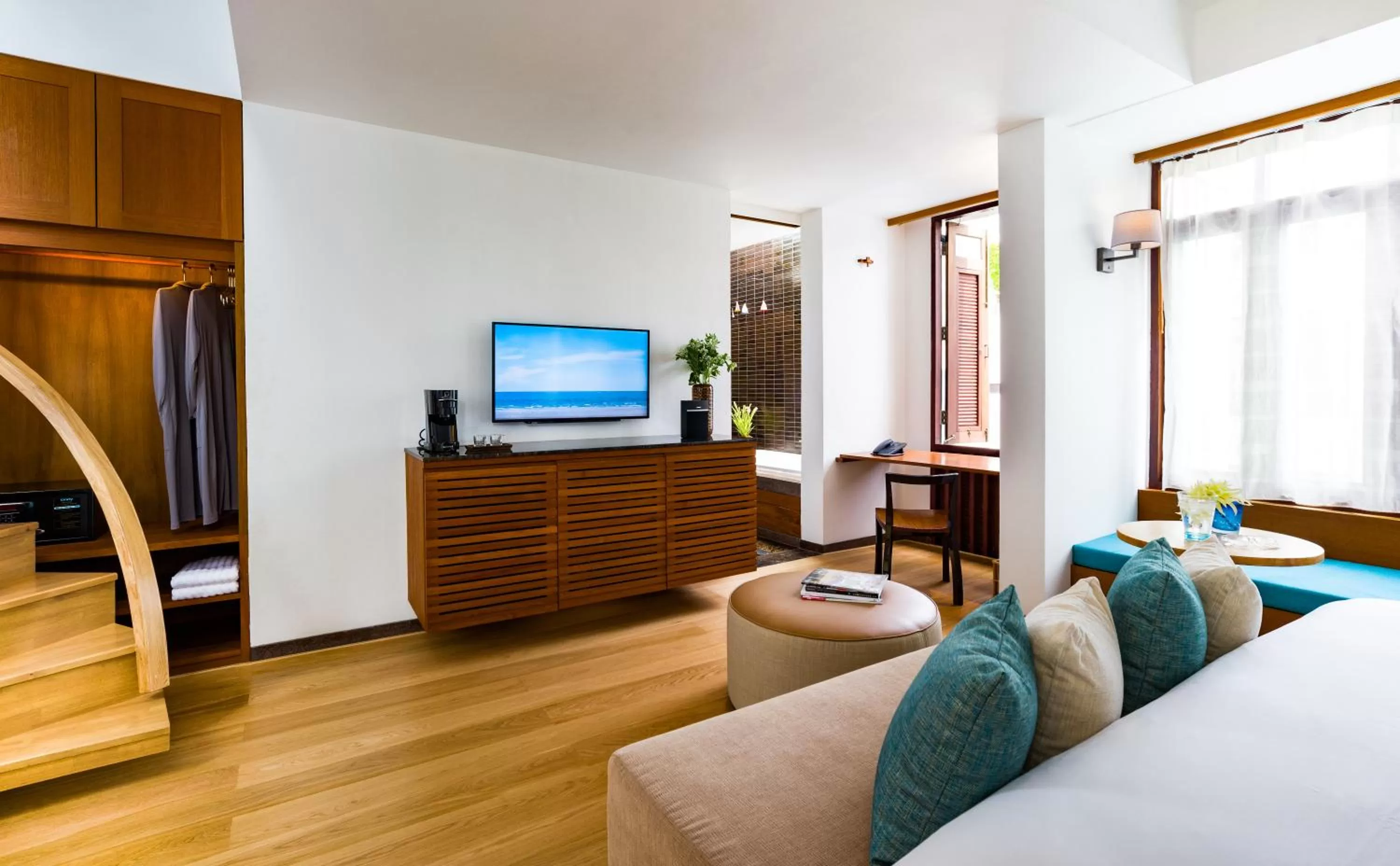 Seating area, Bed in Let's Sea Hua Hin Al Fresco Resort