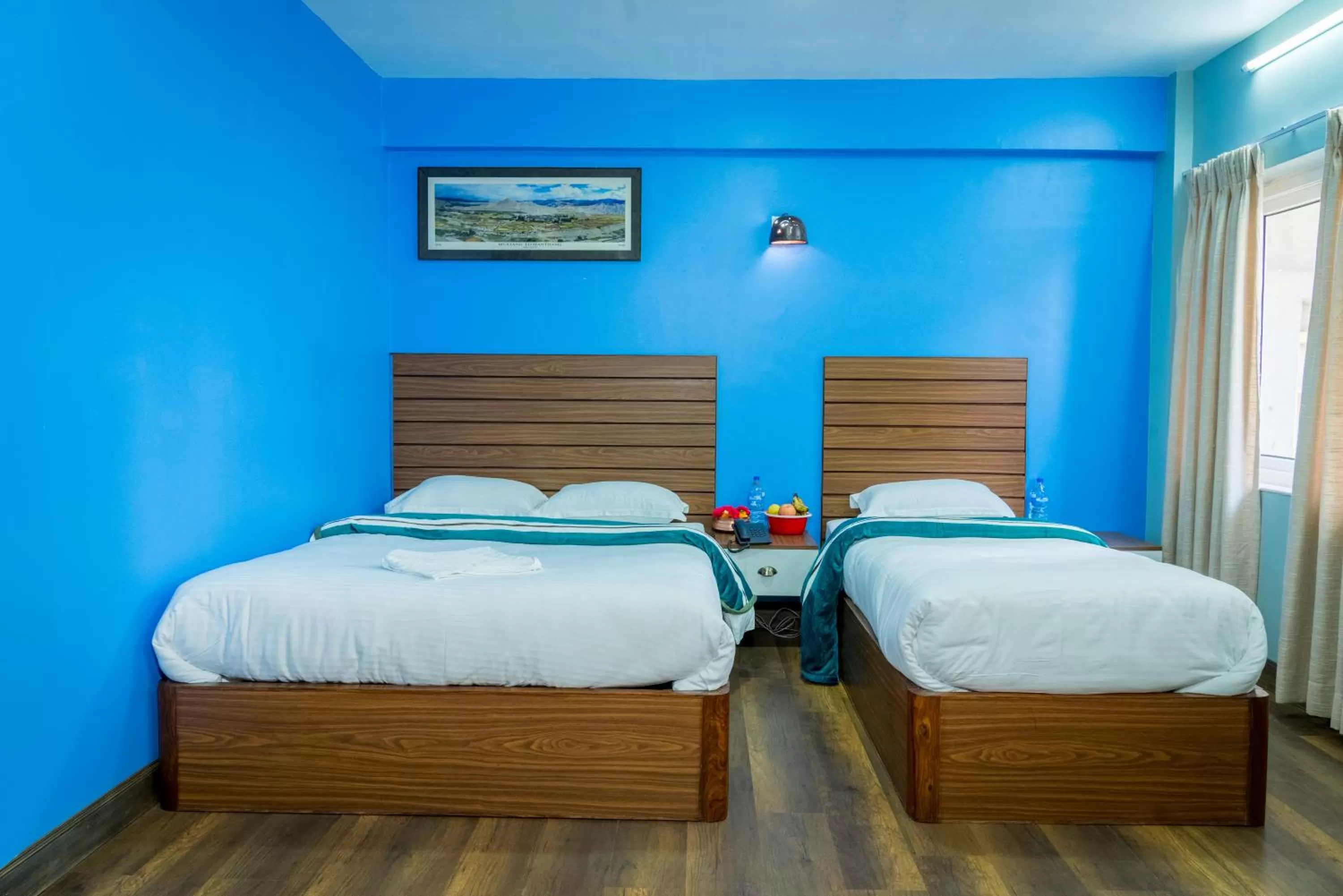 Photo of the whole room, Bed in Hotel Nepal Bhumi