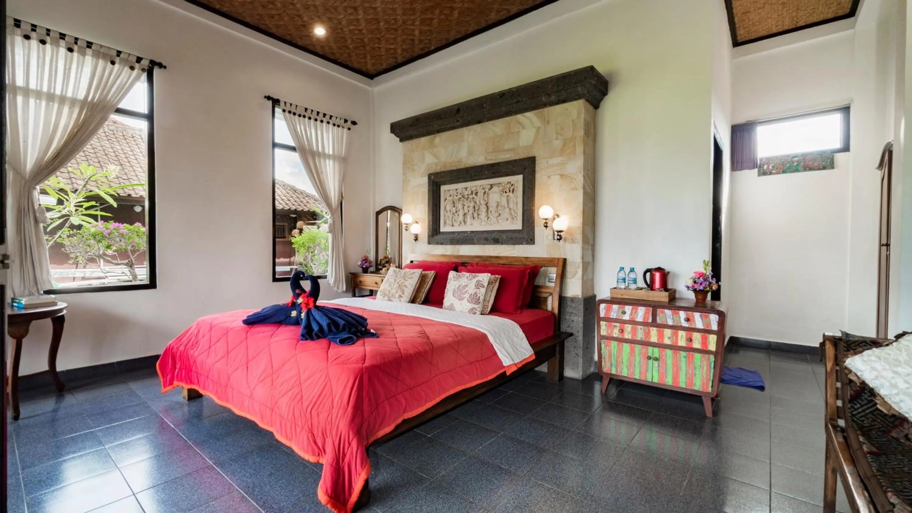 Bed in Kun - Kun Guest House Ubud