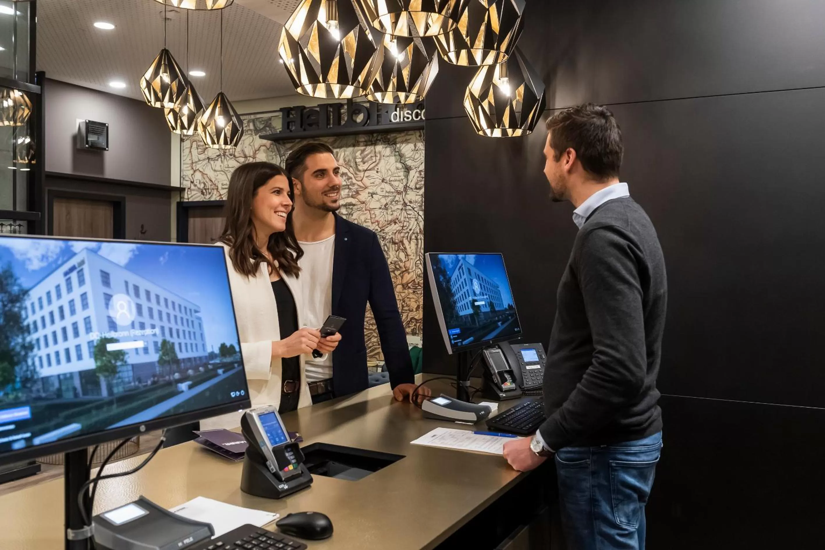 Lobby or reception in HARBR. hotel Heilbronn