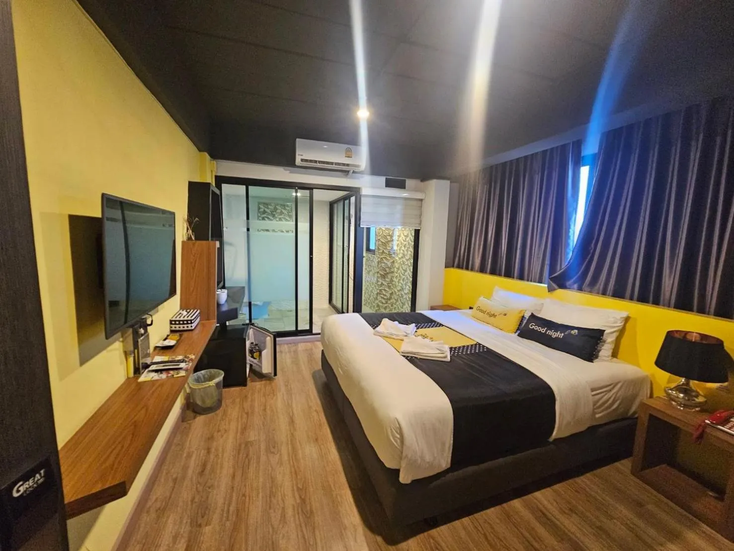 Bed in The Hive Chiang Mai Hotel