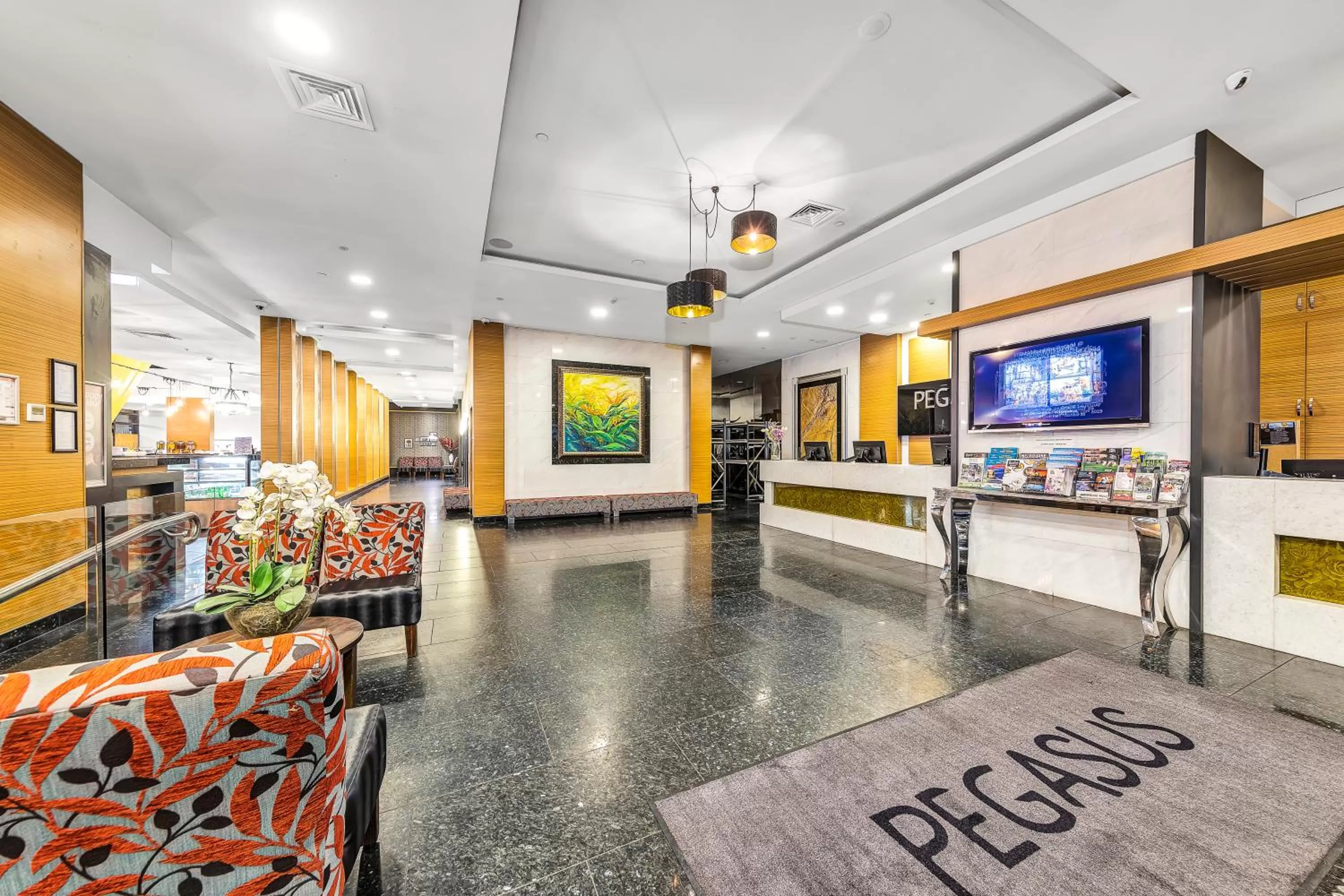 Lobby or reception in Pegasus Apart-Hotel
