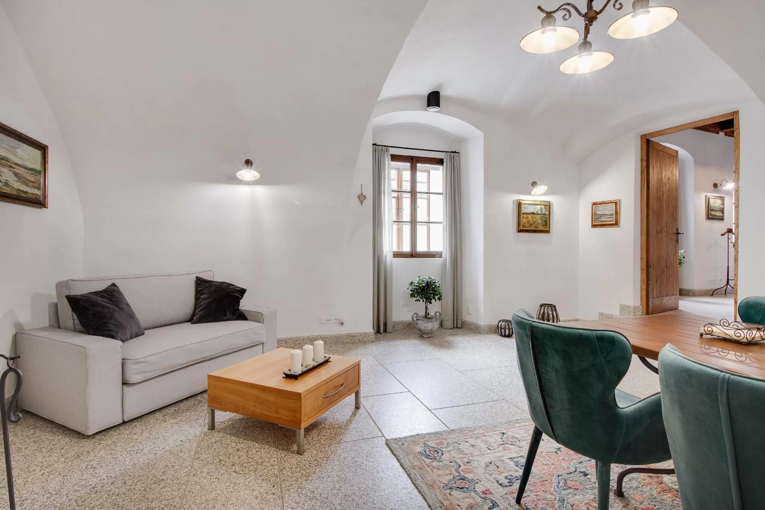 Kitchen or kitchenette in Apartmány Šupina