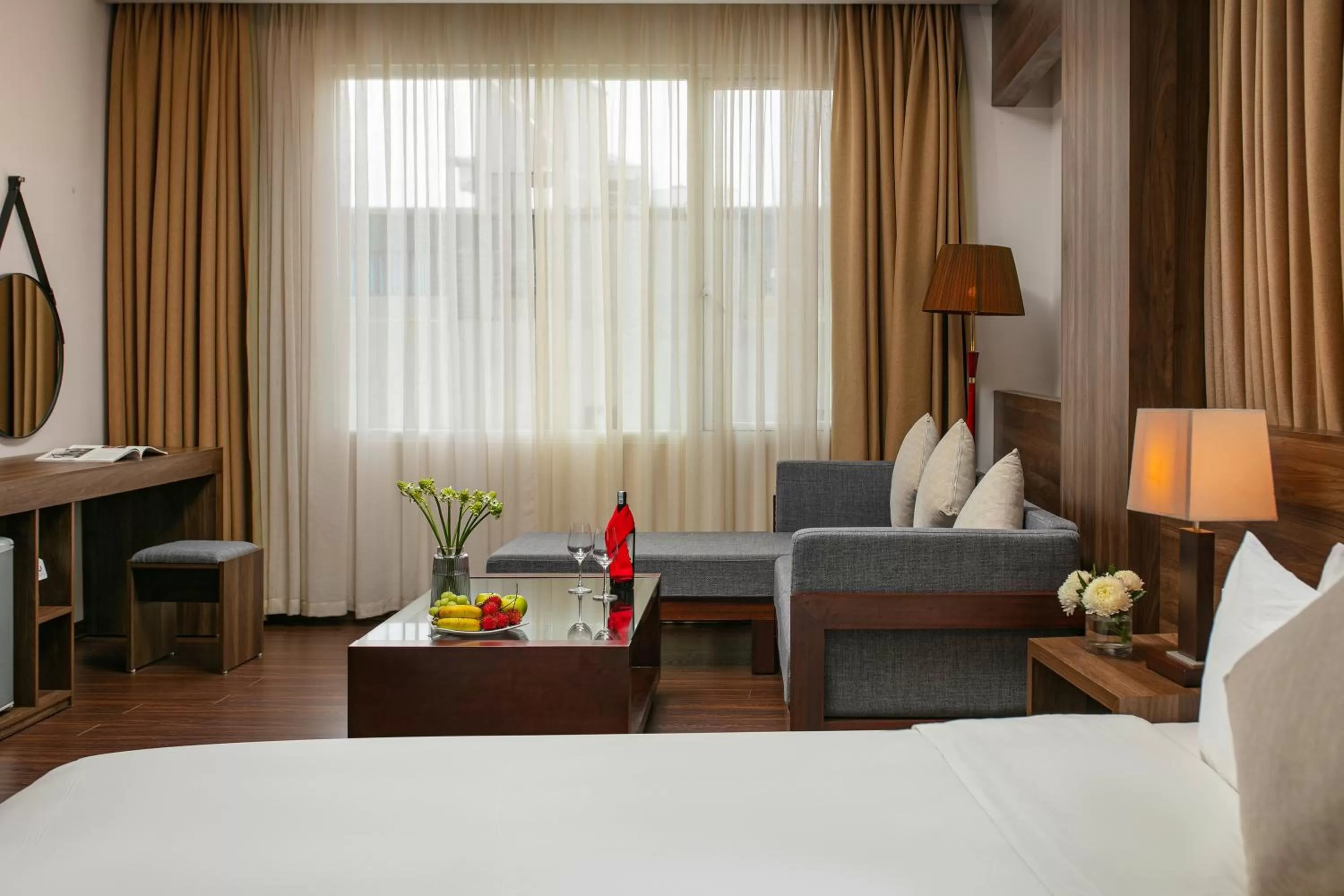 Living room, Bed in Lao Cai Star Hotel