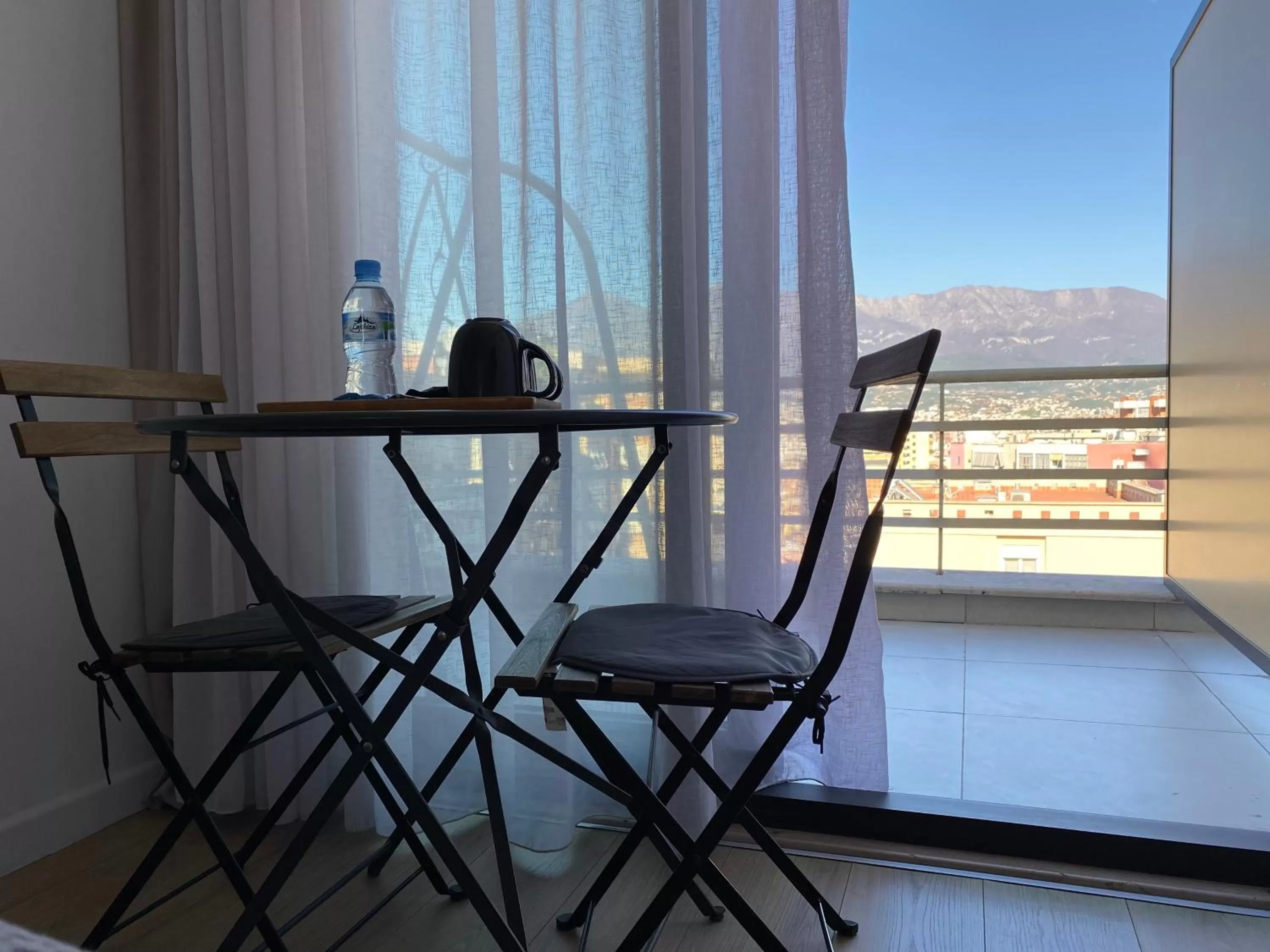 Seating area in Rooftop Tirana