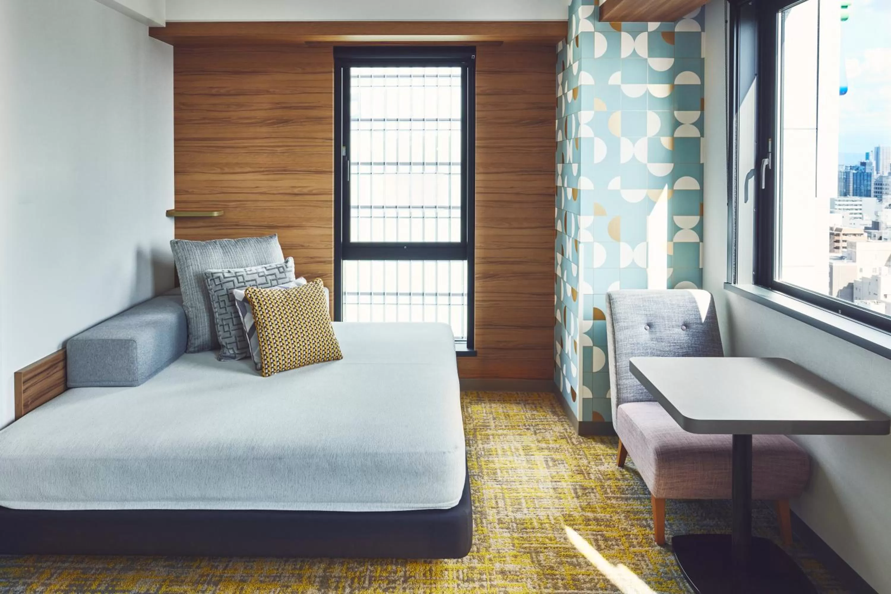 Seating area, Bed in Holiday Inn Express Osaka City Centre- Midosuji by IHG