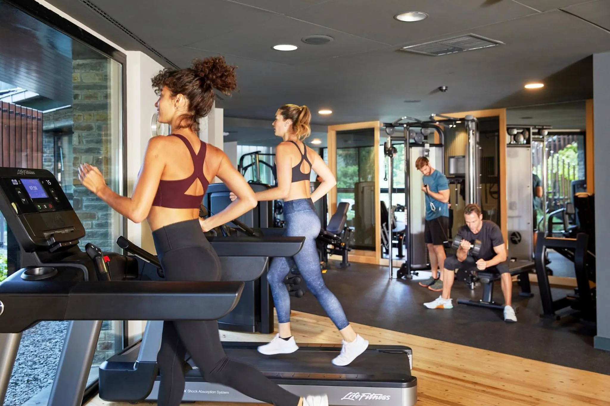 Fitness centre/facilities in Park Piolets MountainHotel & Spa