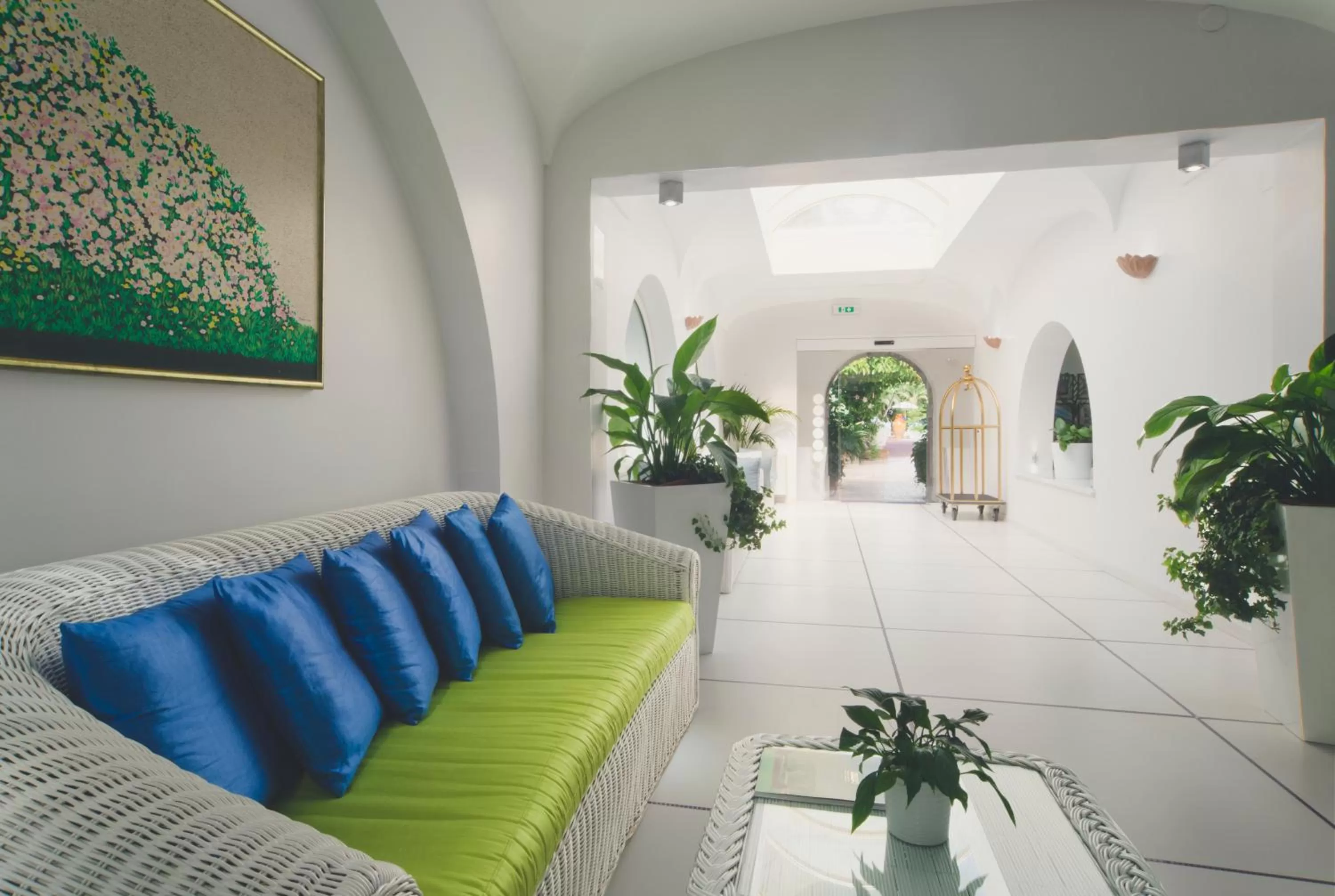 Lobby or reception in Central Park Terme