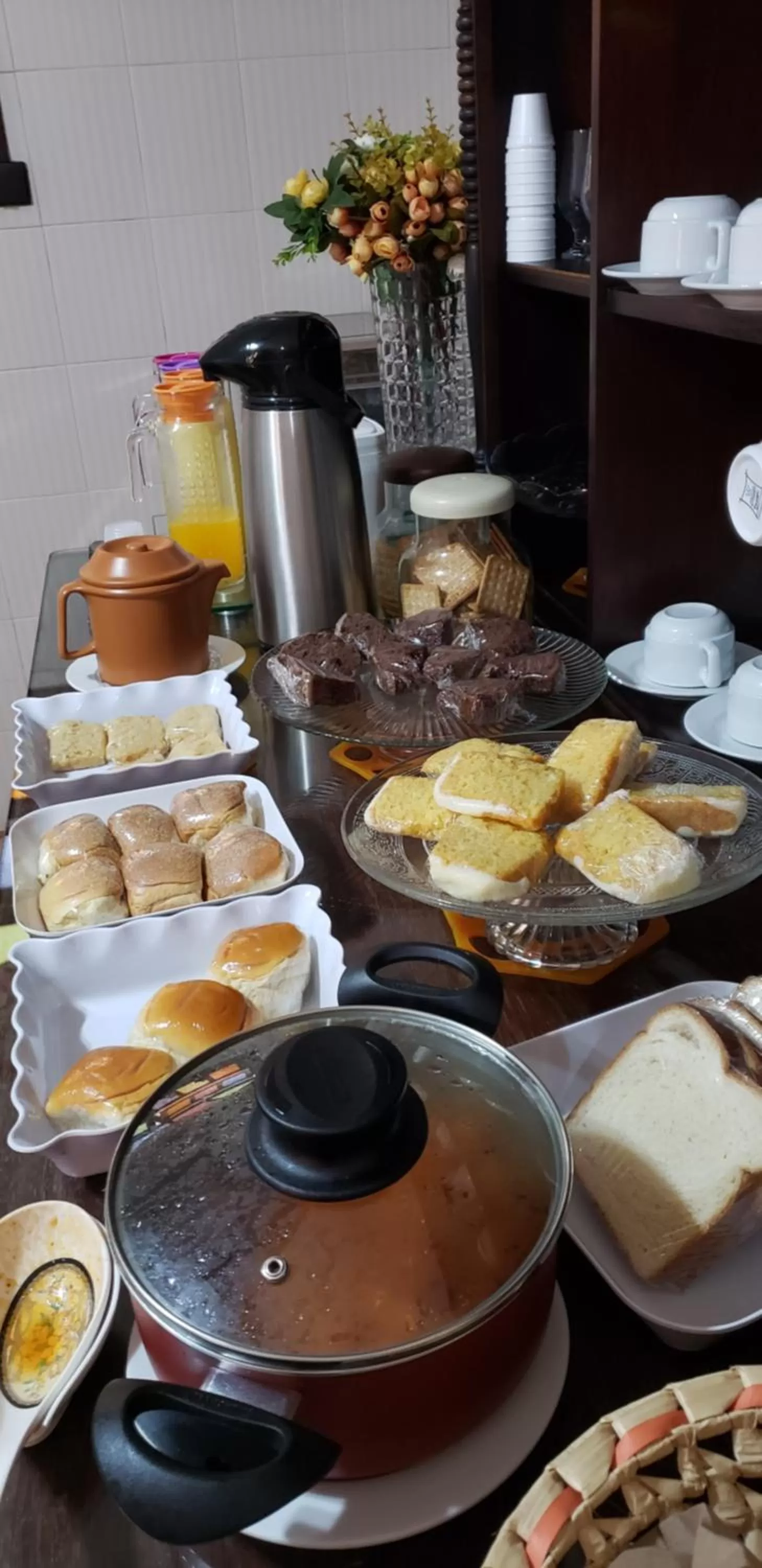 Continental breakfast in Pousada Dunas Braga