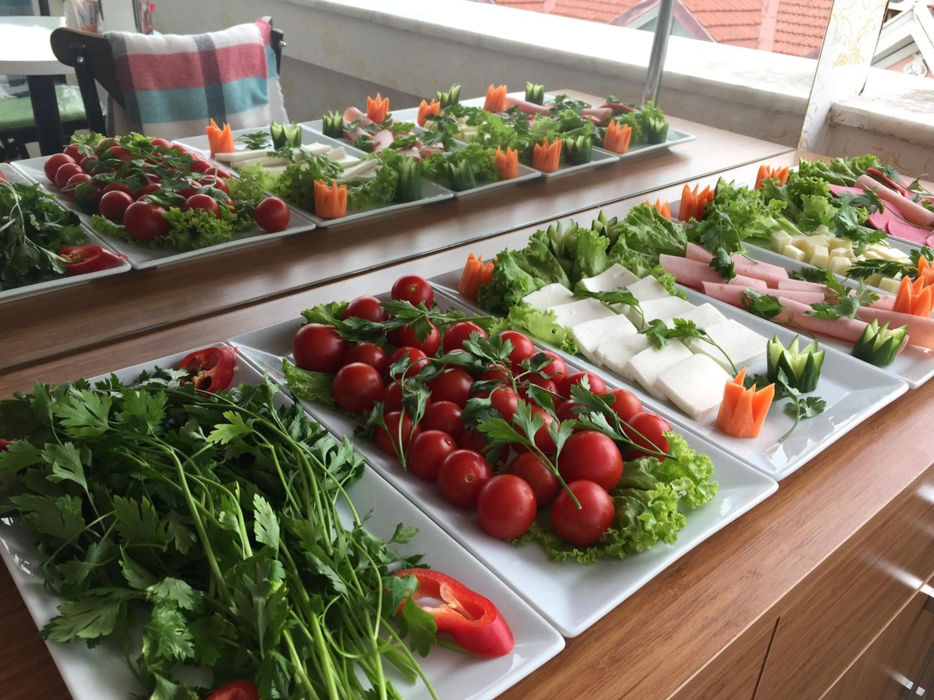 Buffet breakfast in Paris Garden Hotel Istanbul