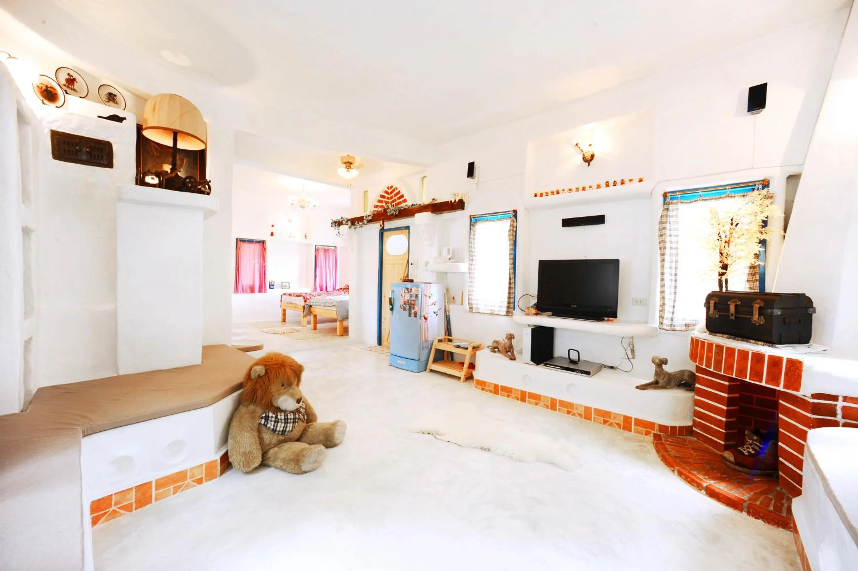 Bed in Scenic Riverside Resort