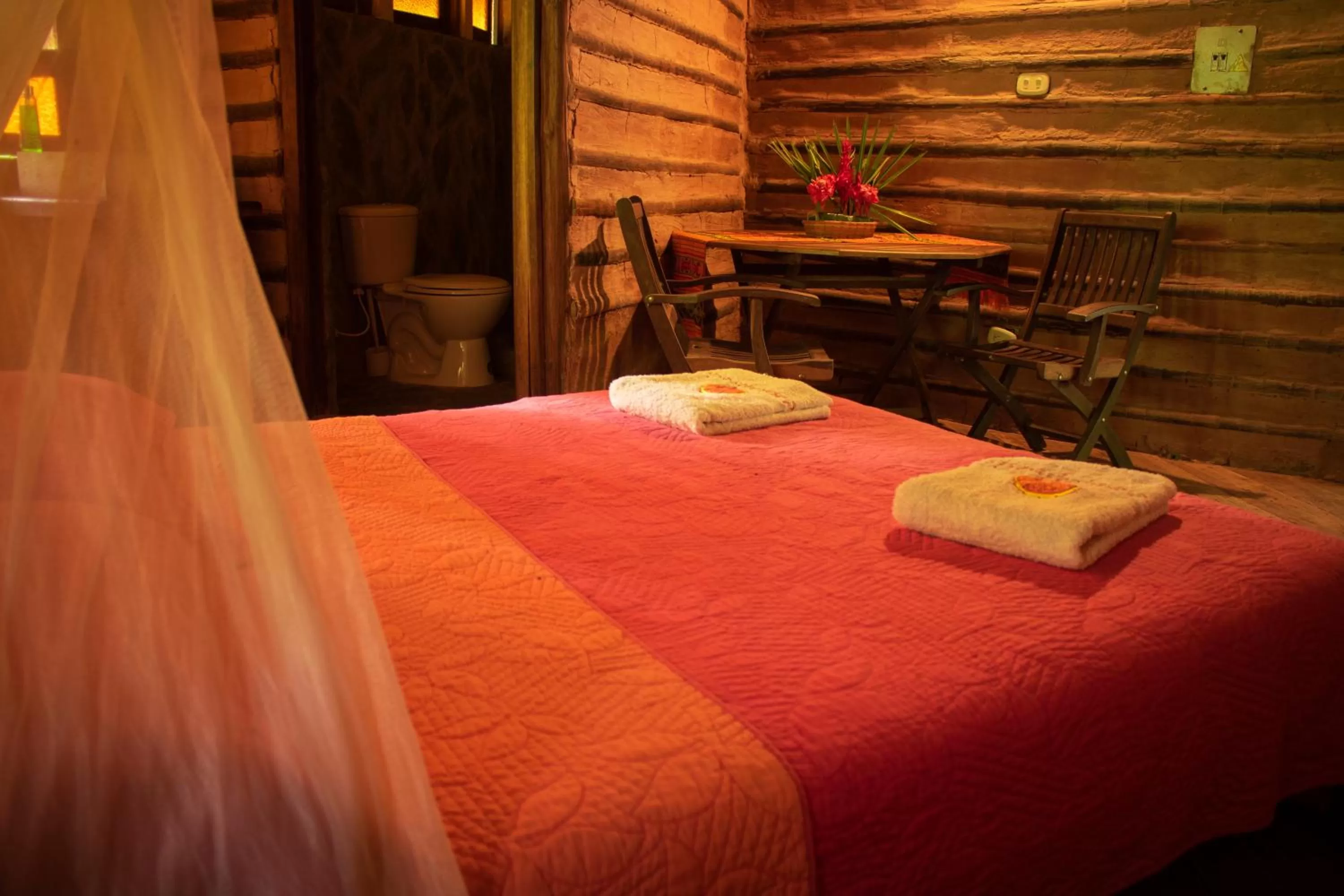 Bedroom, Bed in Ecolodge Cosmogénesis