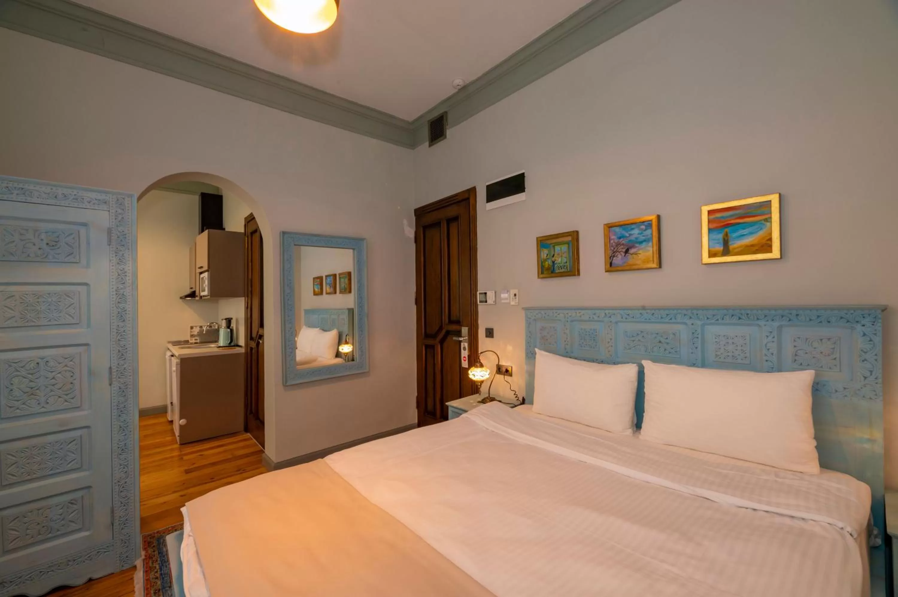 Bed in O'Pera Okanlı Suites