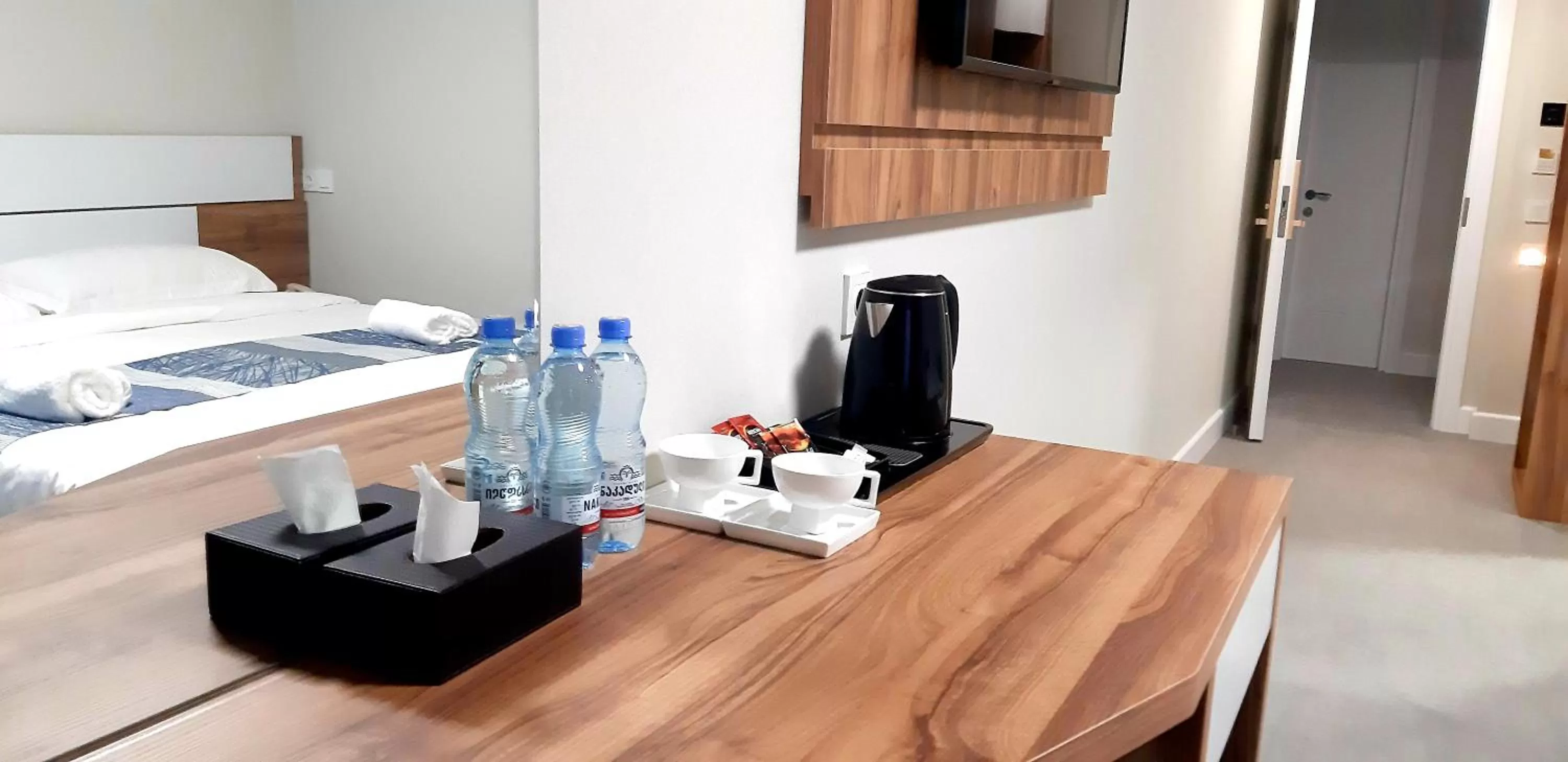 Coffee/tea facilities, Bed in Old Batumi Hotel