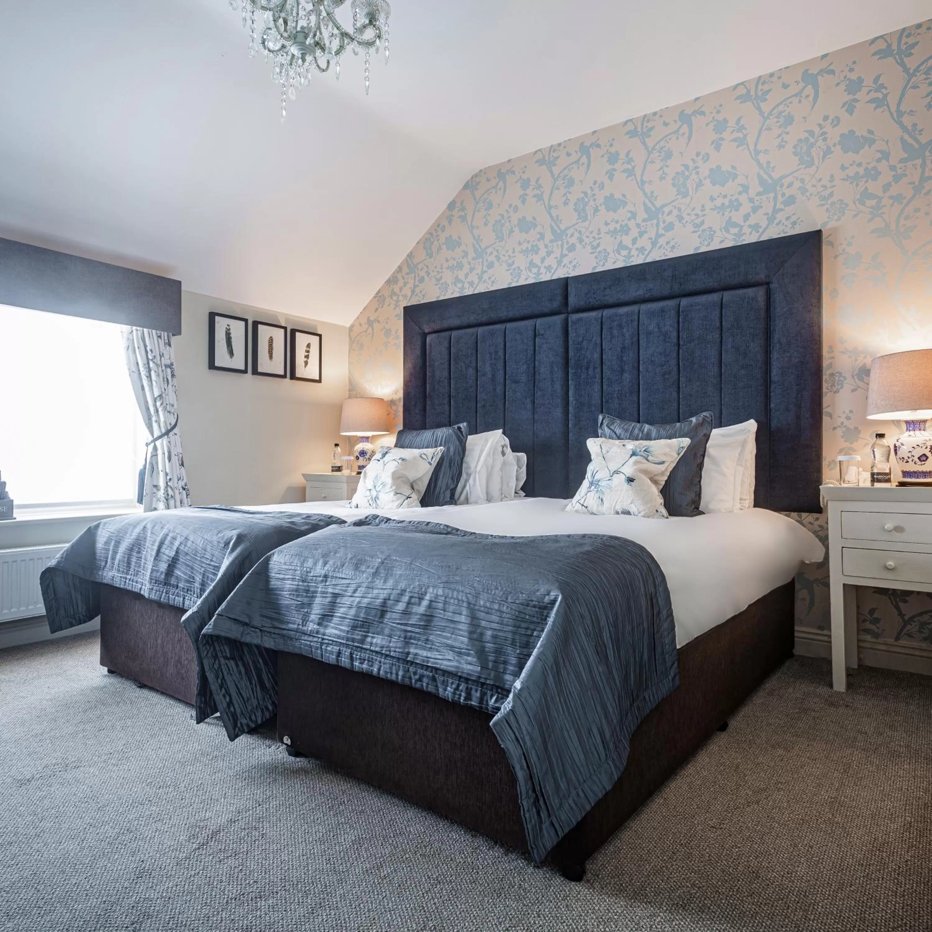 Bedroom, Bed in The Feathers Hotel, Helmsley, North Yorkshire - The Coaching Inn Group