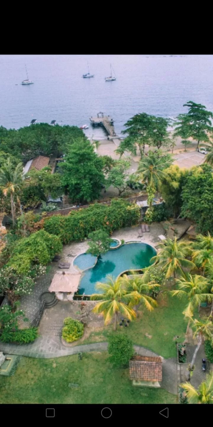 Pool View in Nirwana Sea Side Cottages