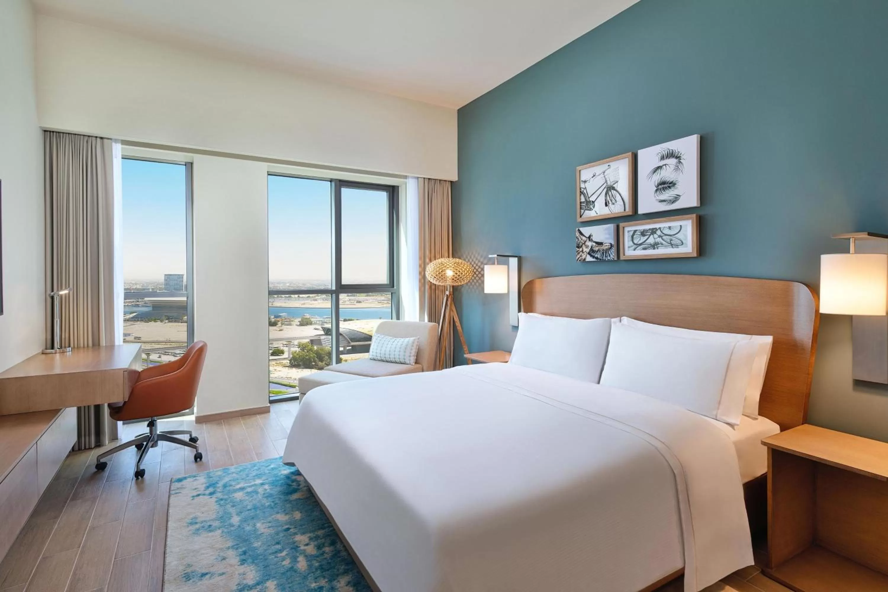 Bedroom, Bed in Element Al Jaddaf, Dubai