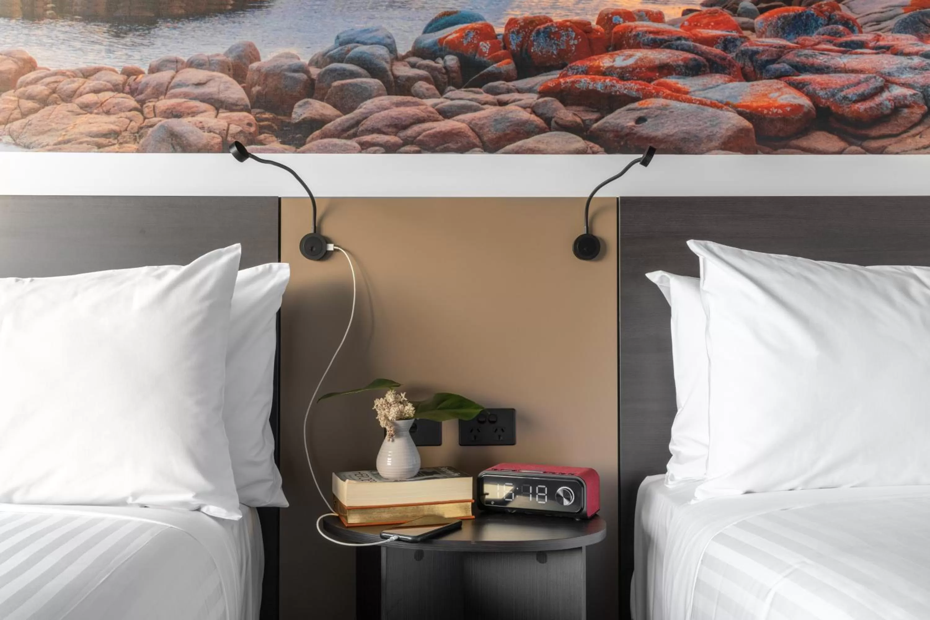 Bed in Novotel Devonport