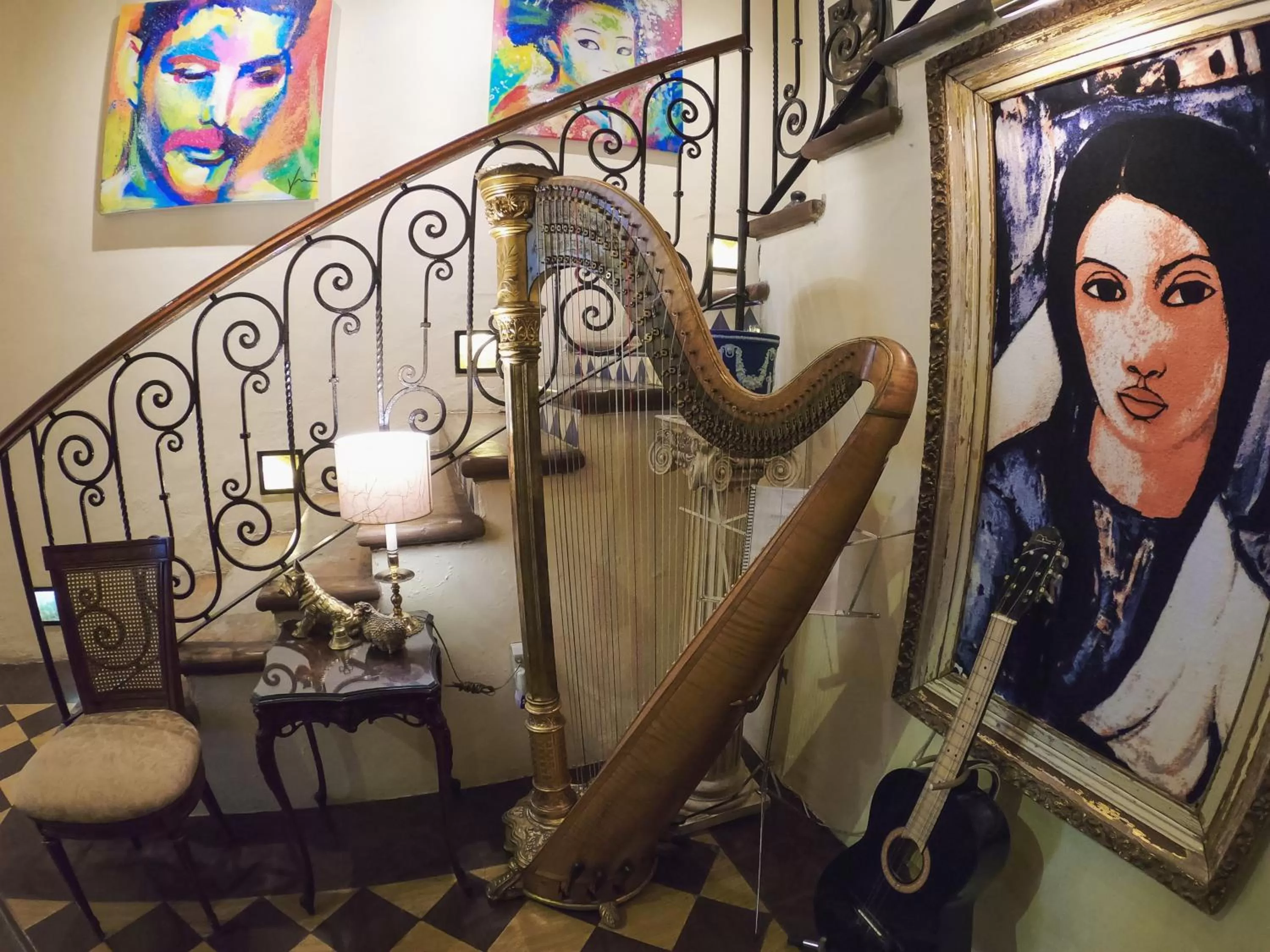 Living room in La Perla Hotel Boutique B&B