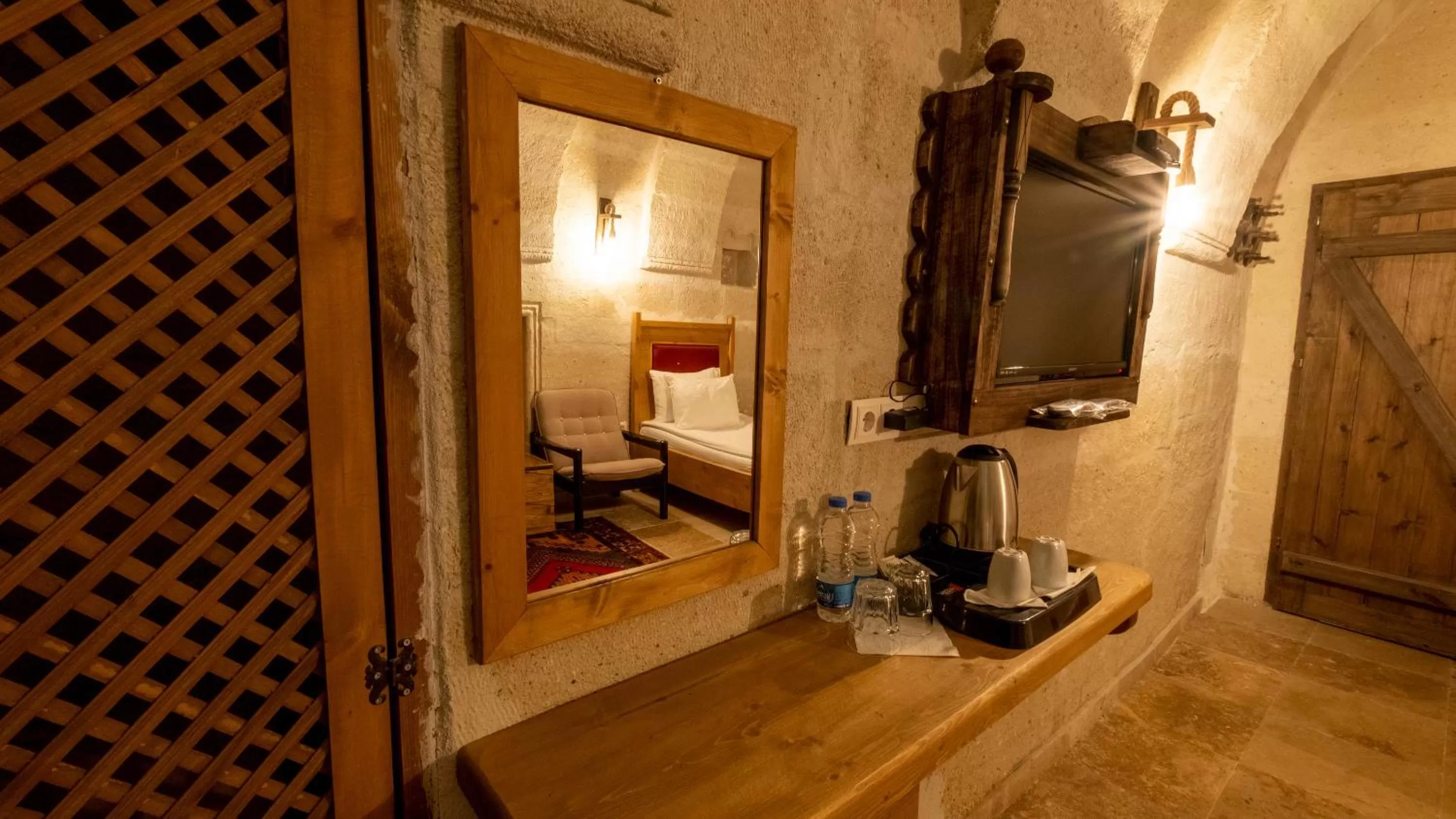 Photo of the whole room, Bed in In Stone House