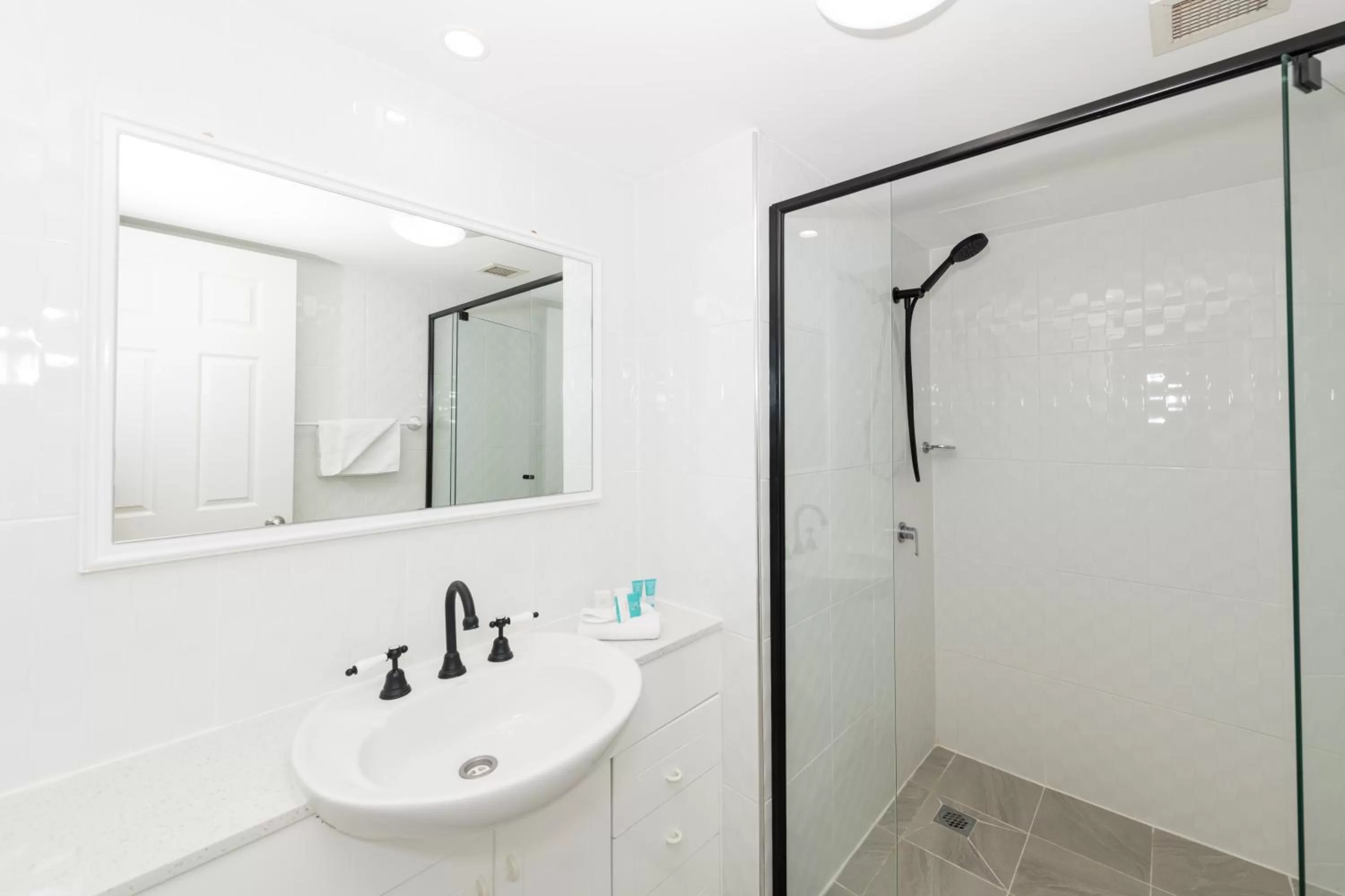 Shower in La Grande Apartments