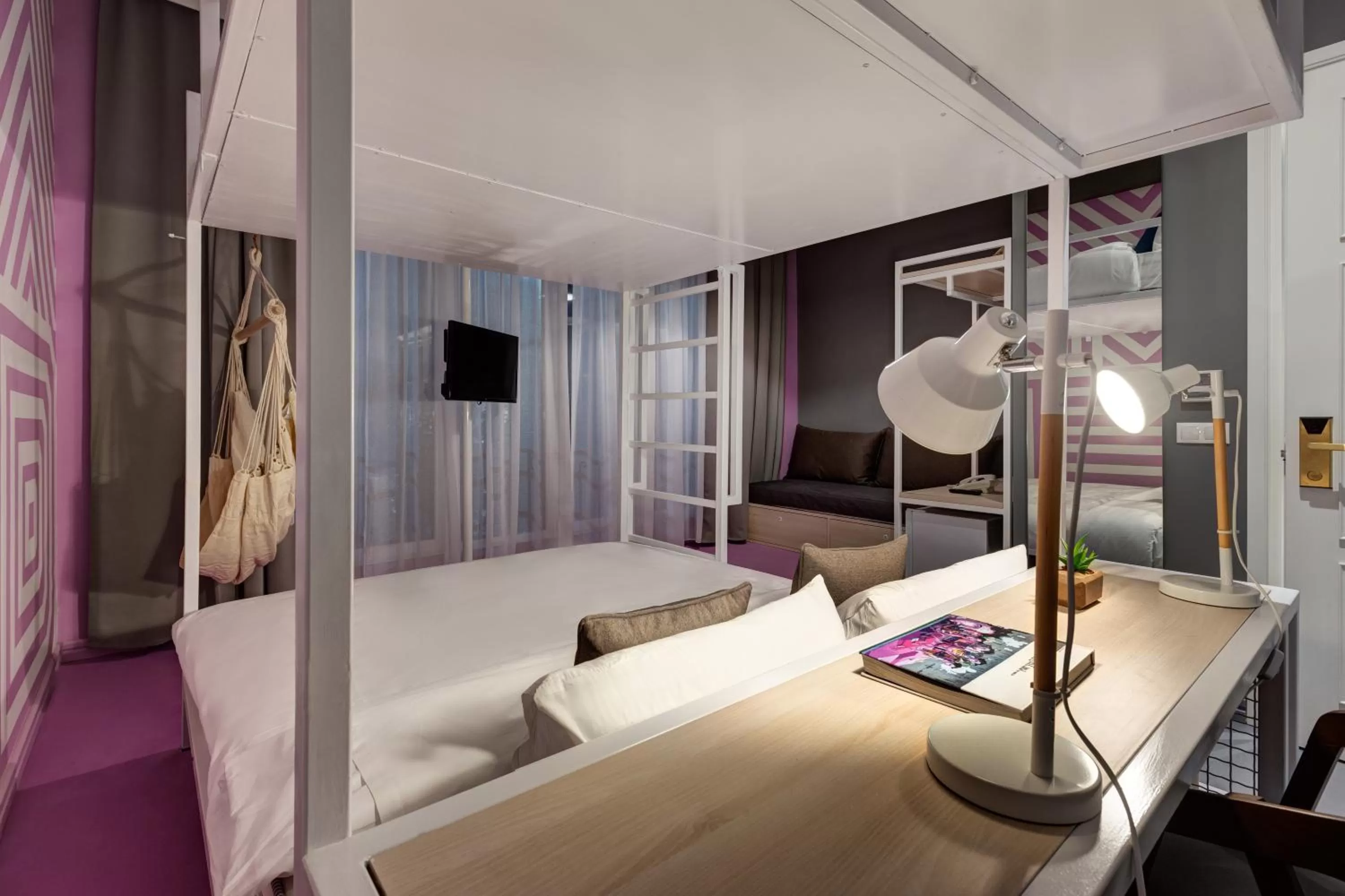 Living room, Bed in Colors Urban Hotel Thessaloniki