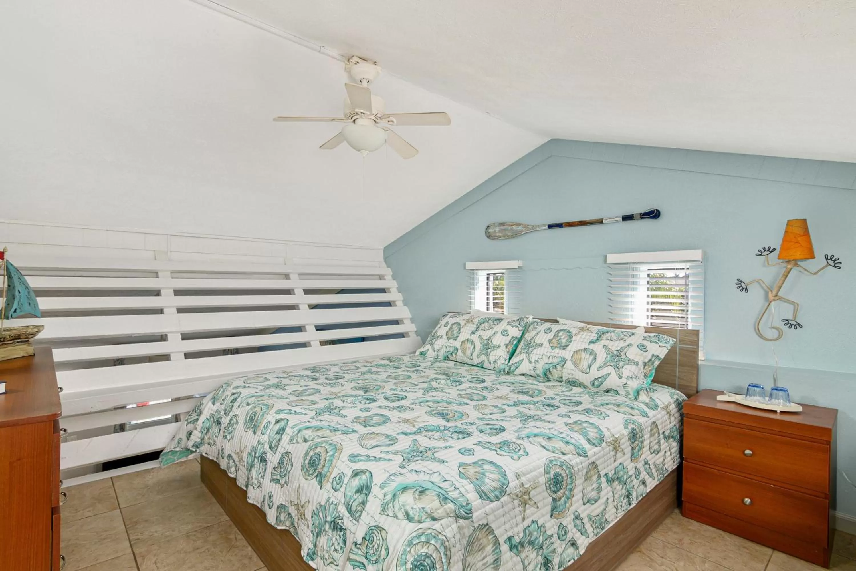 Bed in Latitude 26 Waterfront Resort and Marina