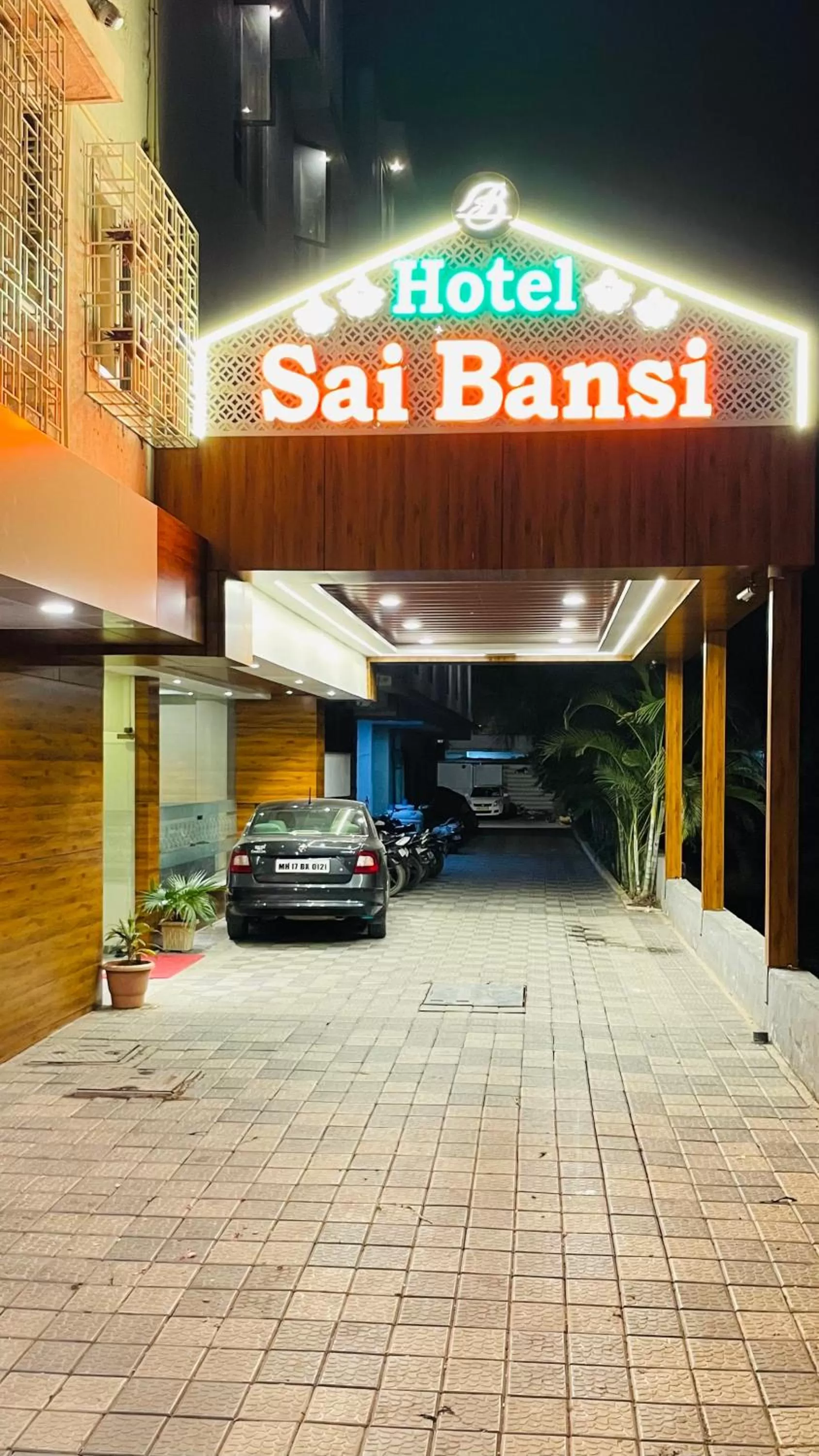 Street view in Hotel Sai Bansi