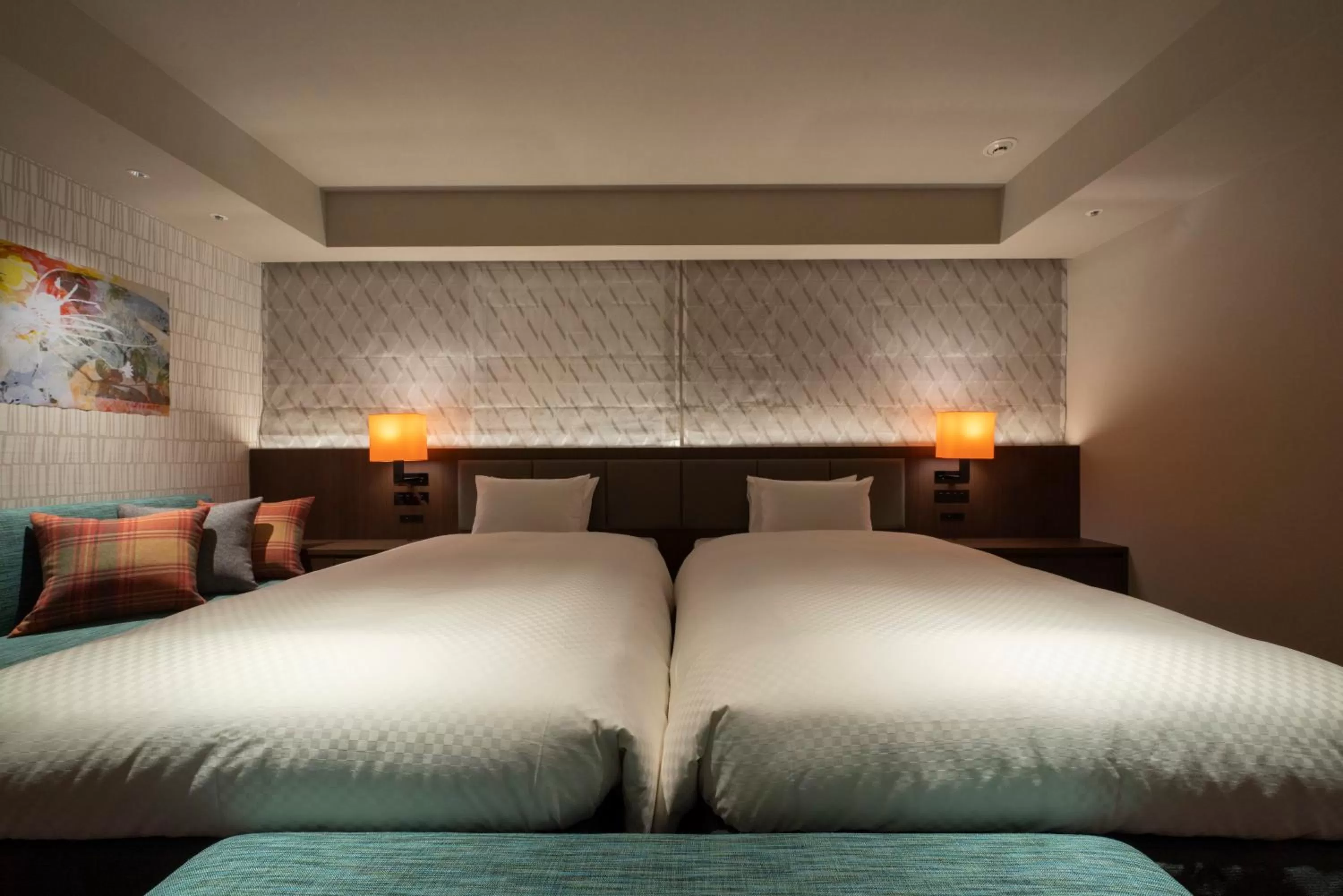 Bed in Hotel Forza Nagoya Sakae