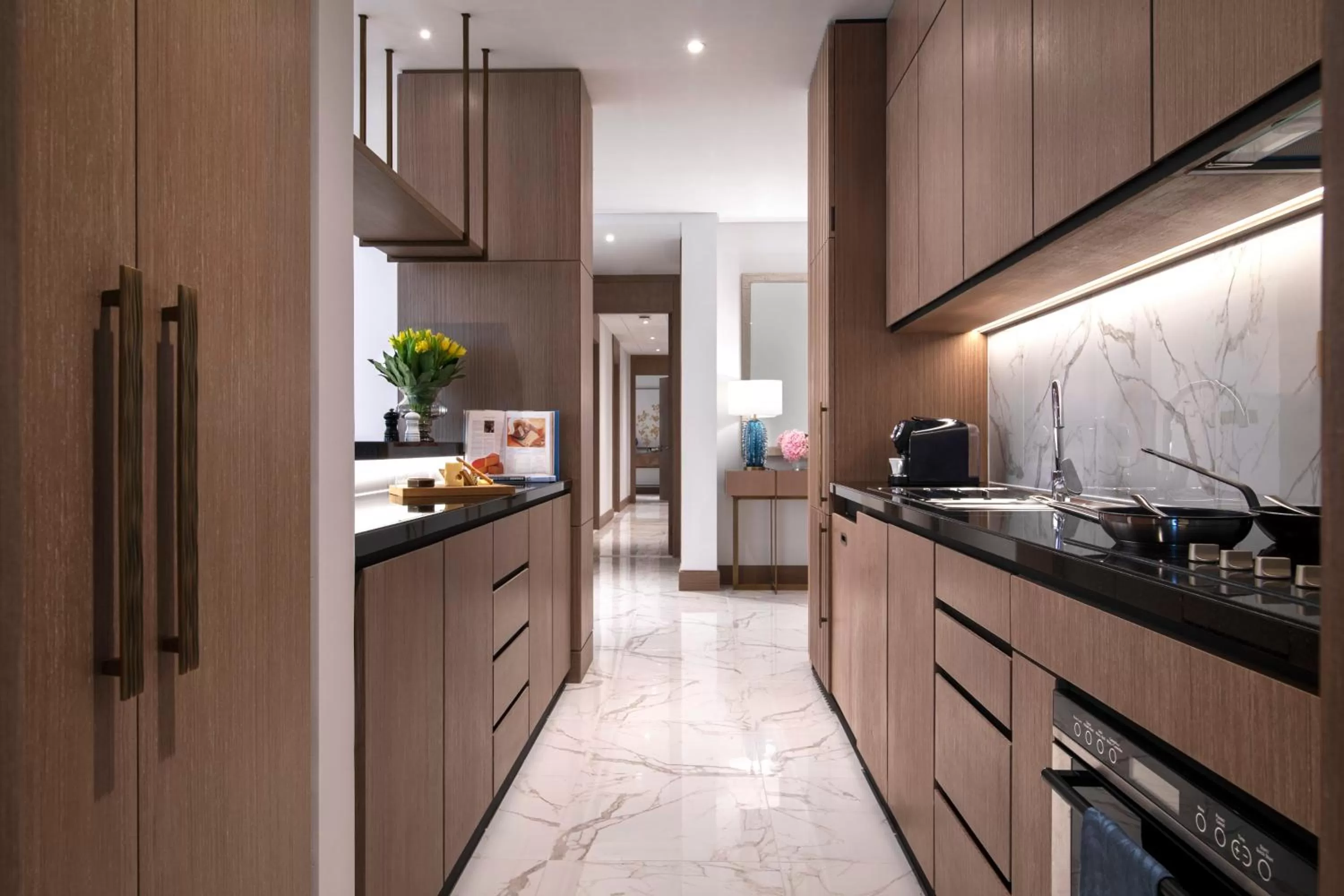 Kitchen or kitchenette in Al Jaddaf Rotana Dubai