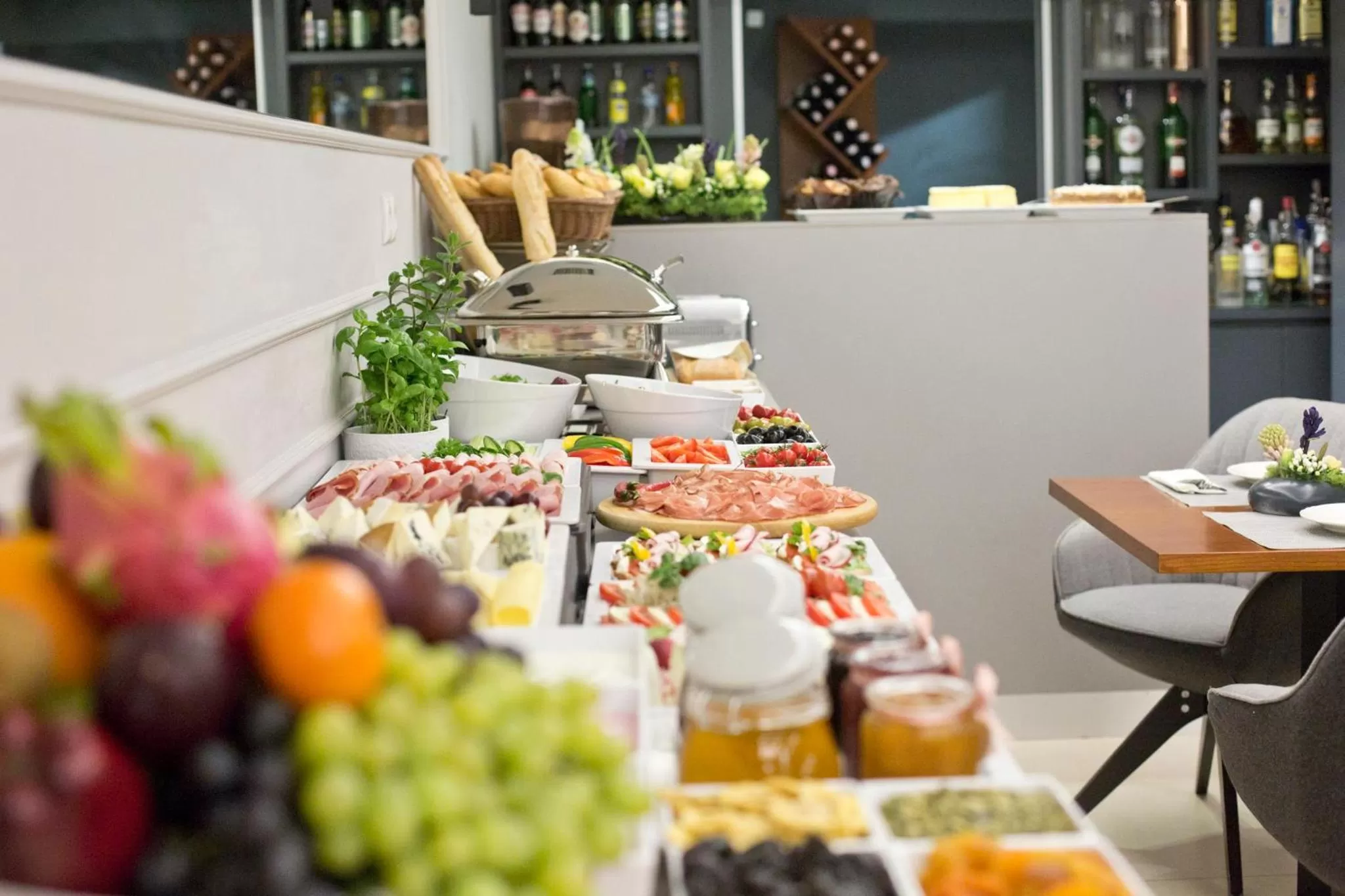 Buffet breakfast in Benefis Boutique Hotel