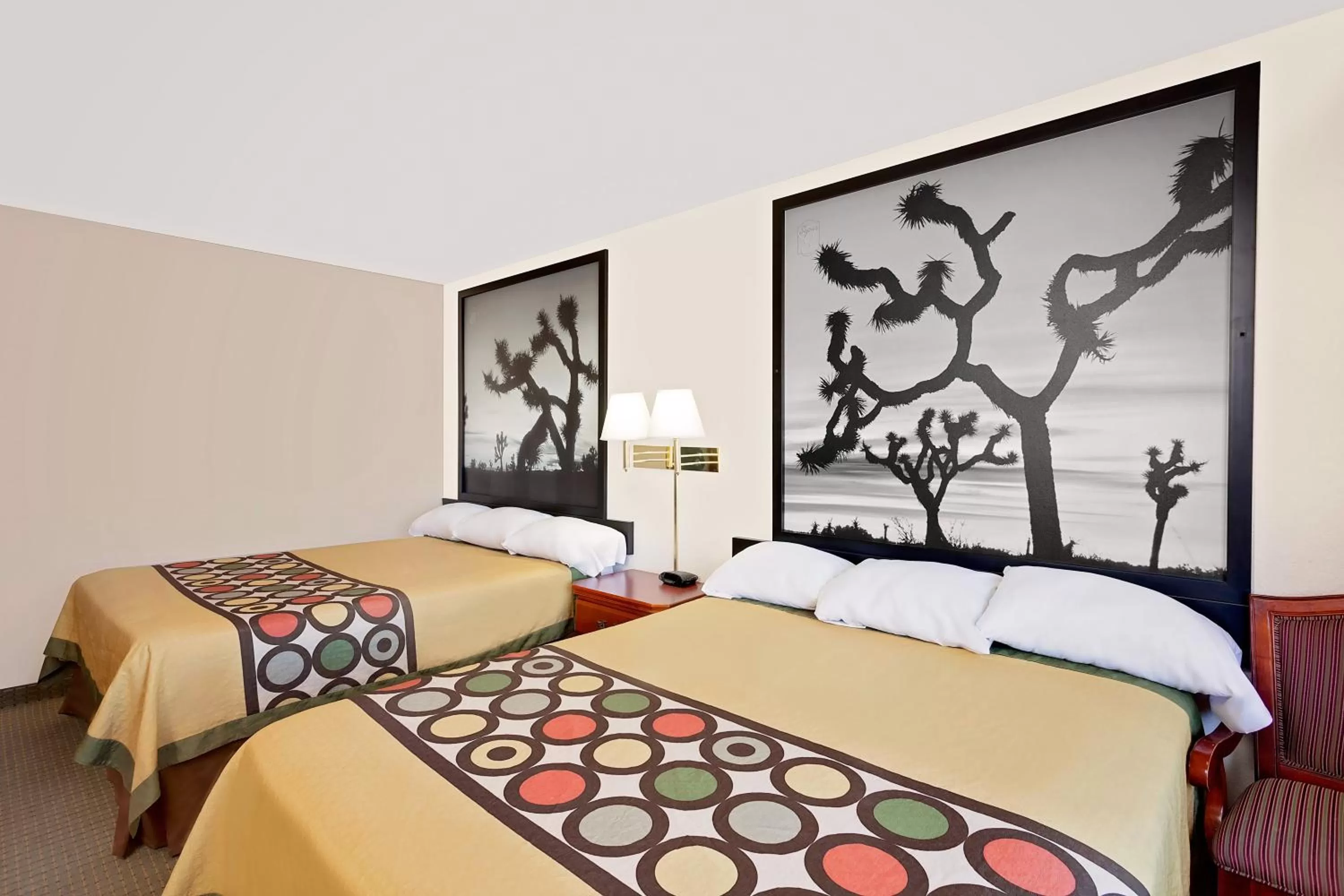 Bed in Super 8 by Wyndham Yucca Val/Joshua Tree Nat Pk Area