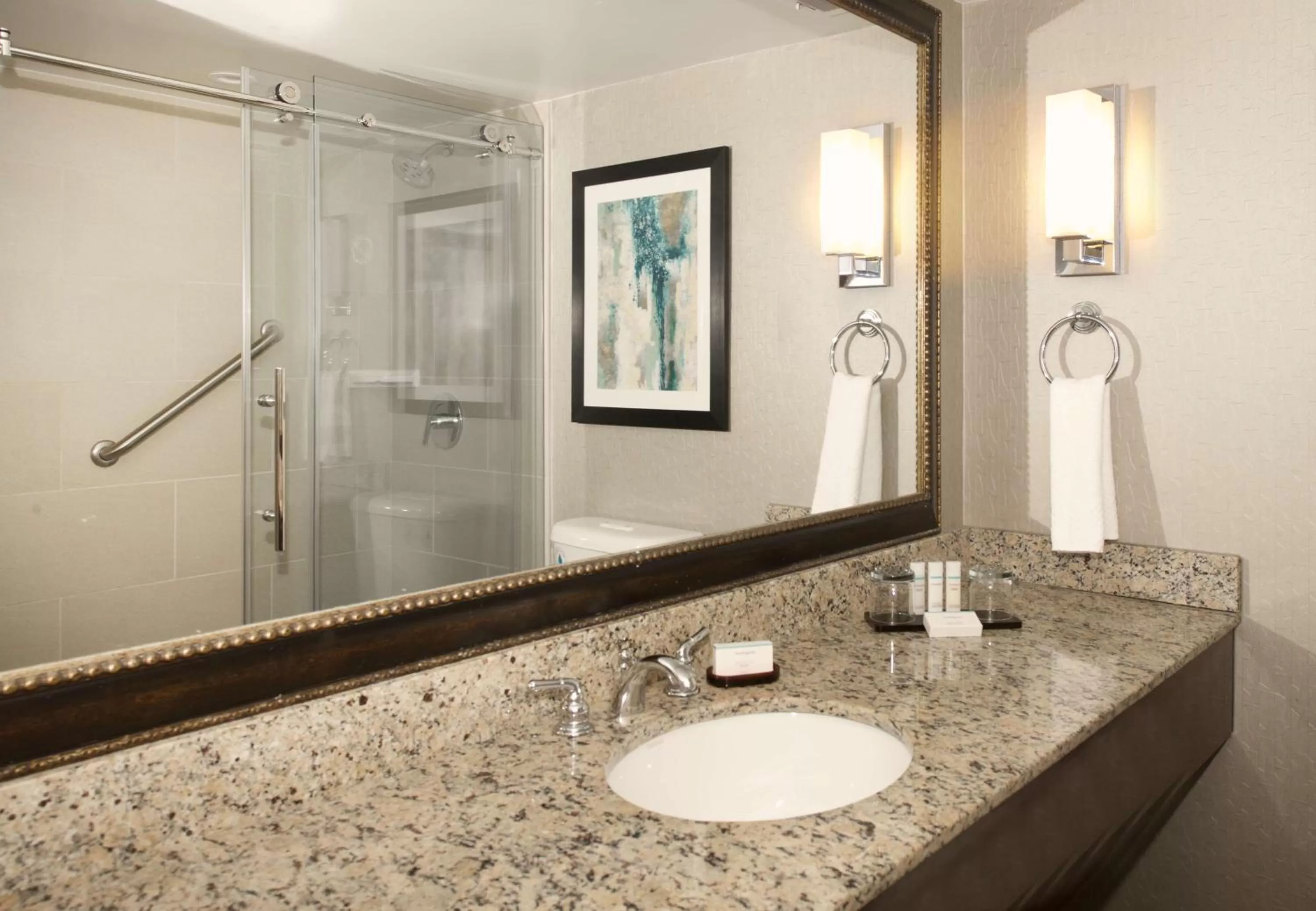 Bathroom in Embassy Suites by Hilton Portland Tigard