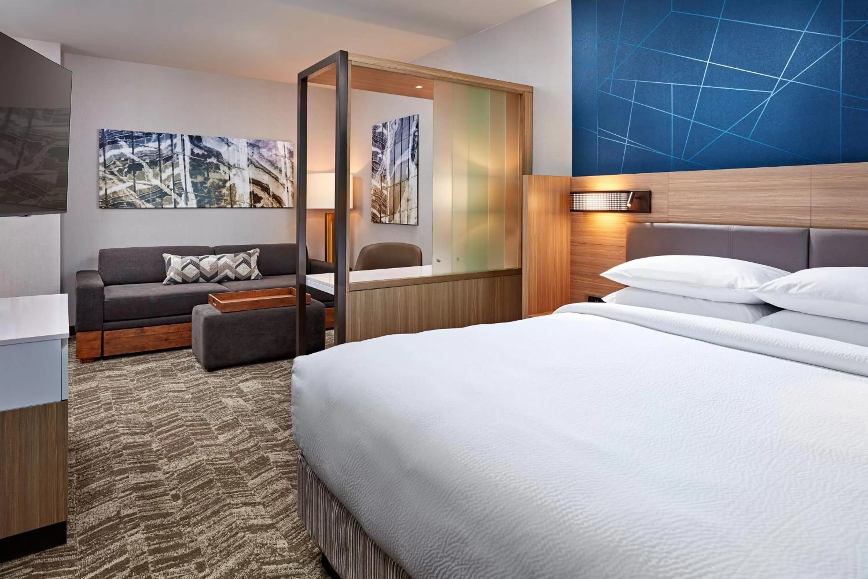 Photo of the whole room, Bed in SpringHill Suites by Marriott Los Angeles Downey
