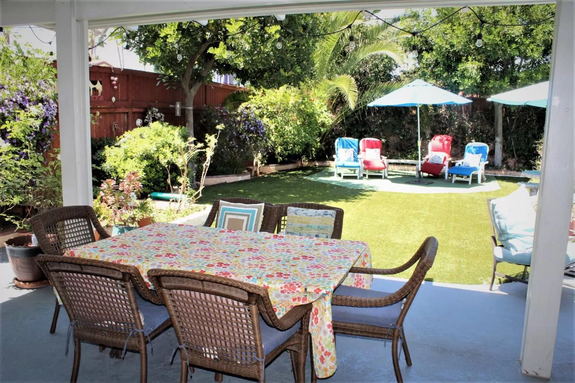 Patio in Sweet Dreams B&B LA