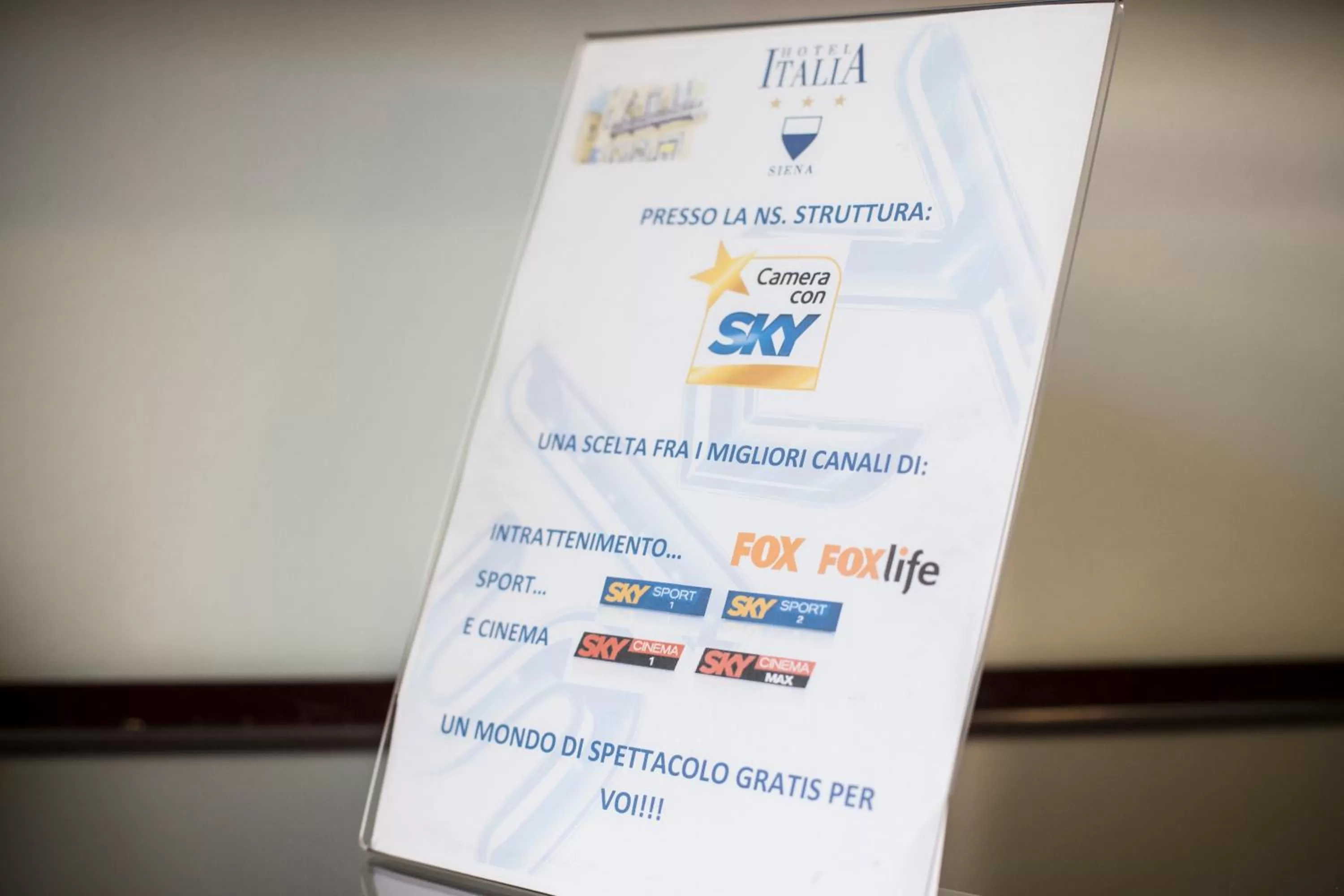 Area and facilities in Hotel Italia